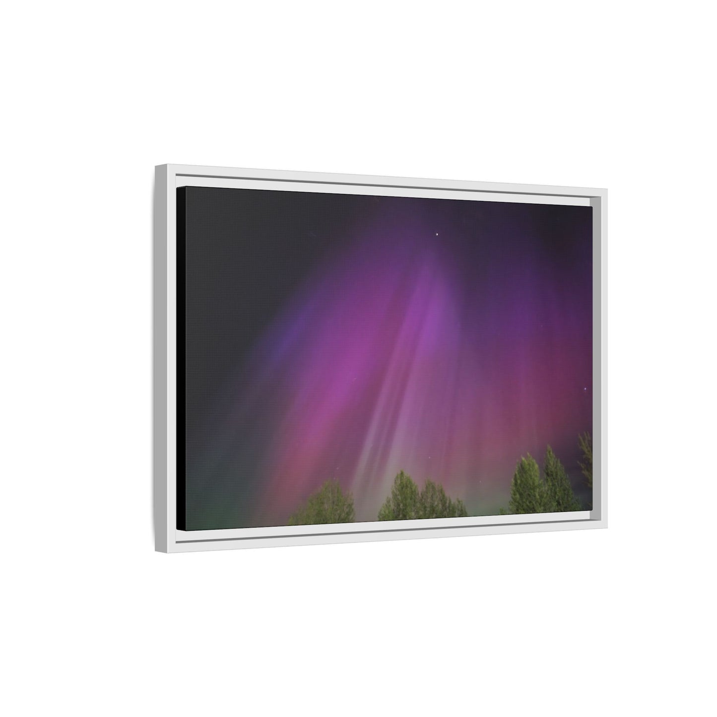 Quesnel BC northern lights Matte Canvas,