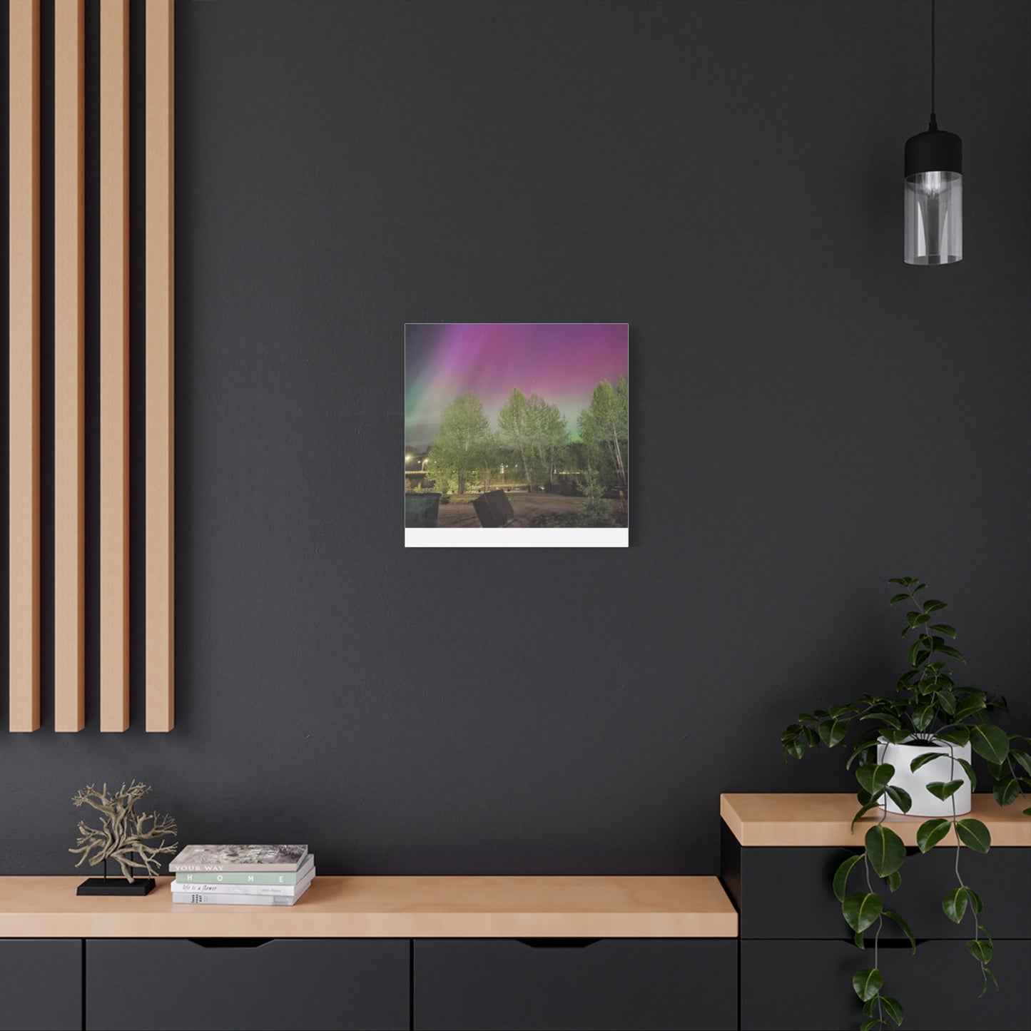 Quesnel BC northern lights 2 Matte Canvas