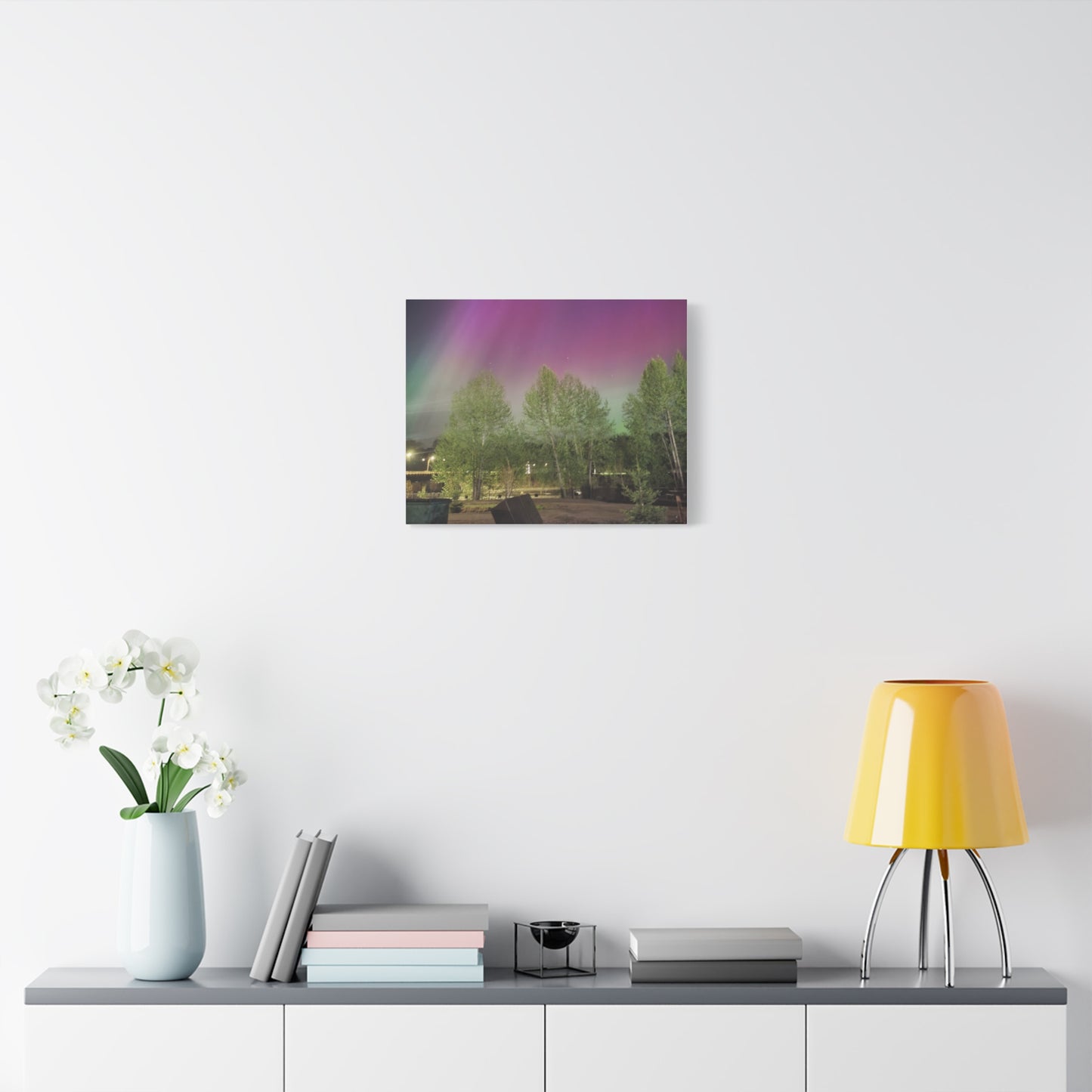 Quesnel BC northern lights 2 Matte Canvas