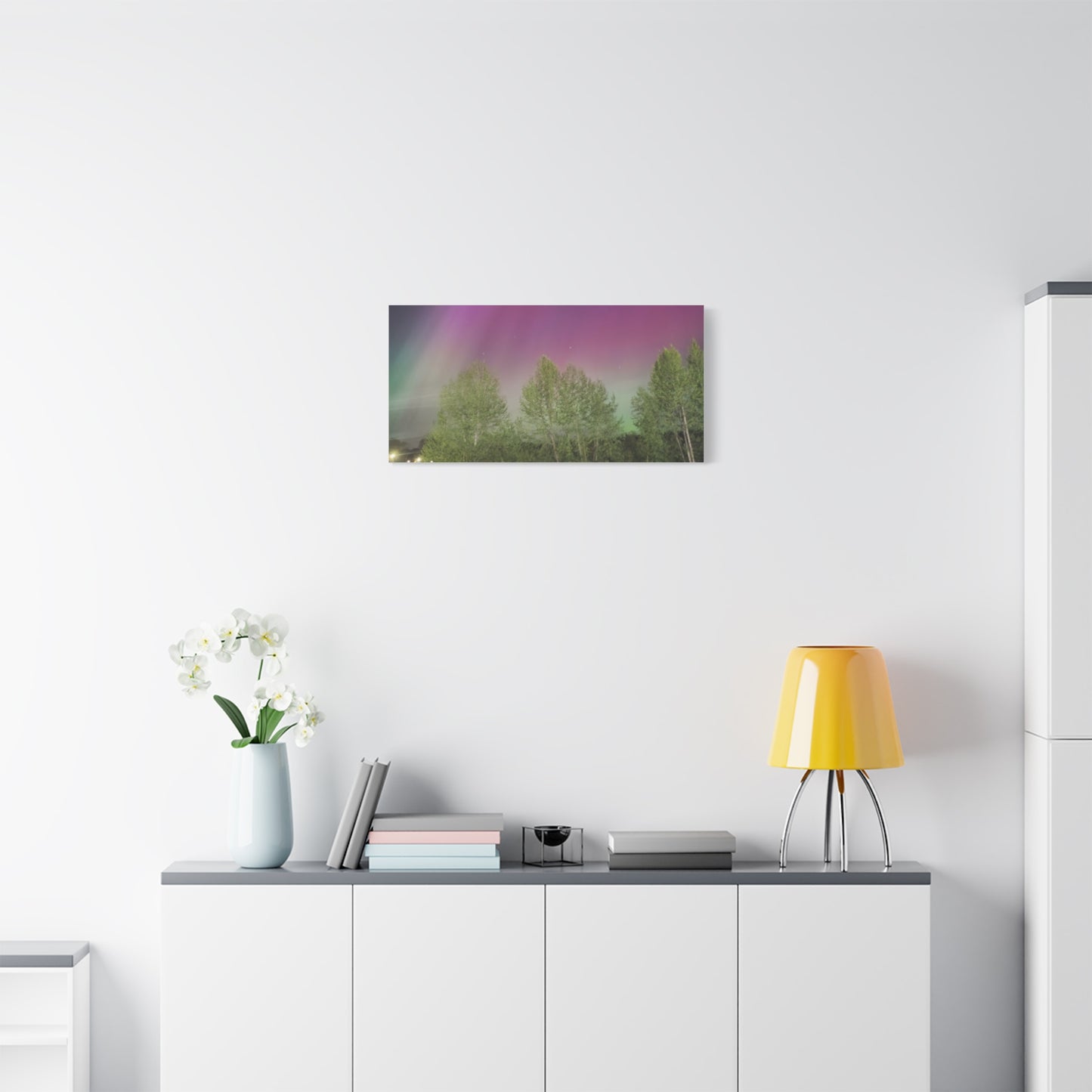 Quesnel BC northern lights 2 Matte Canvas