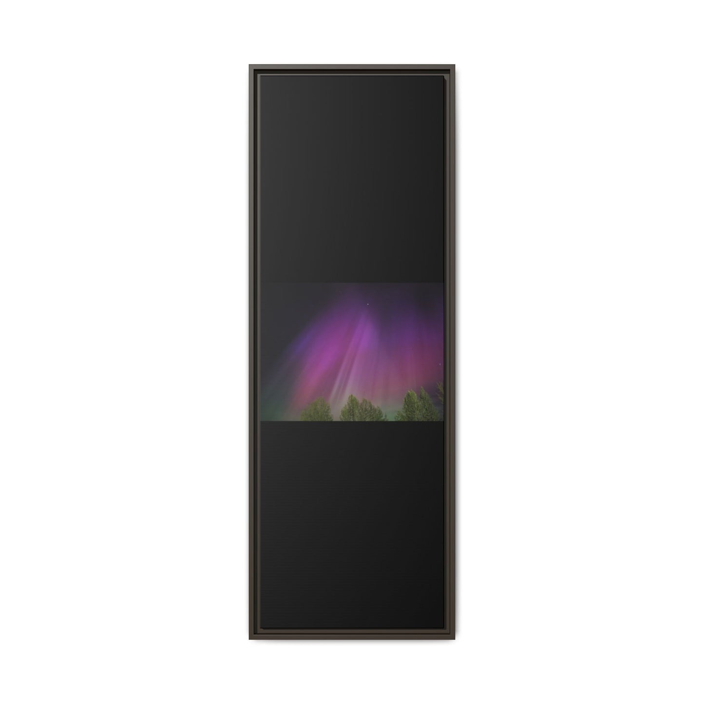Quesnel BC northern lights Matte Canvas,