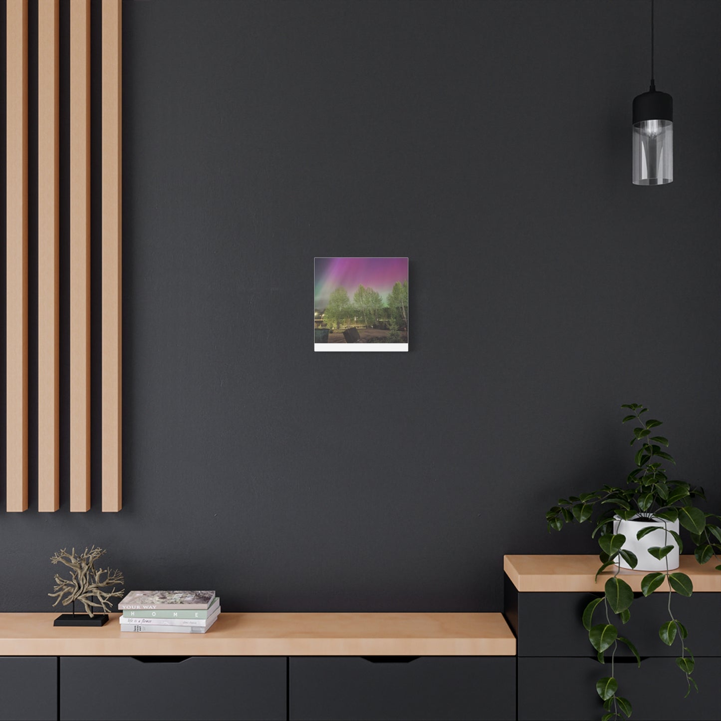 Quesnel BC northern lights 2 Matte Canvas