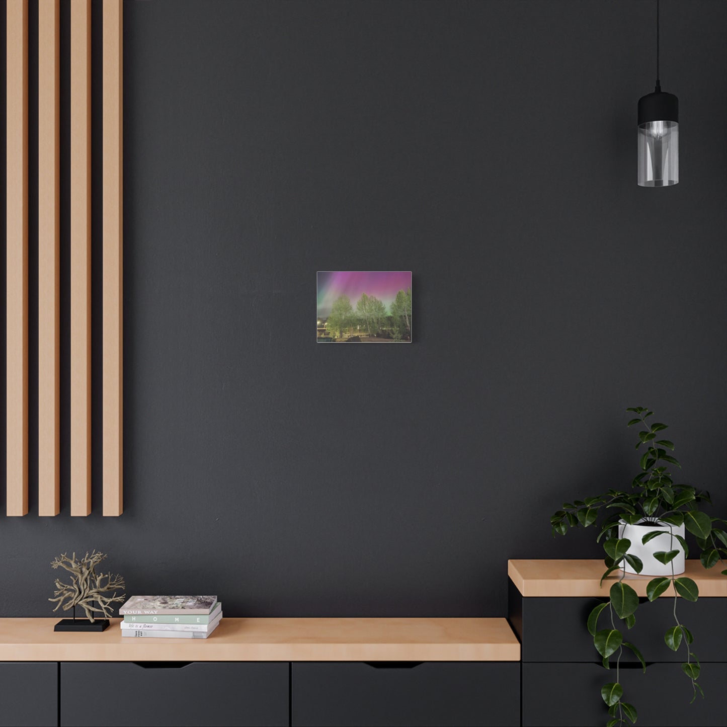 Quesnel BC northern lights 2 Matte Canvas