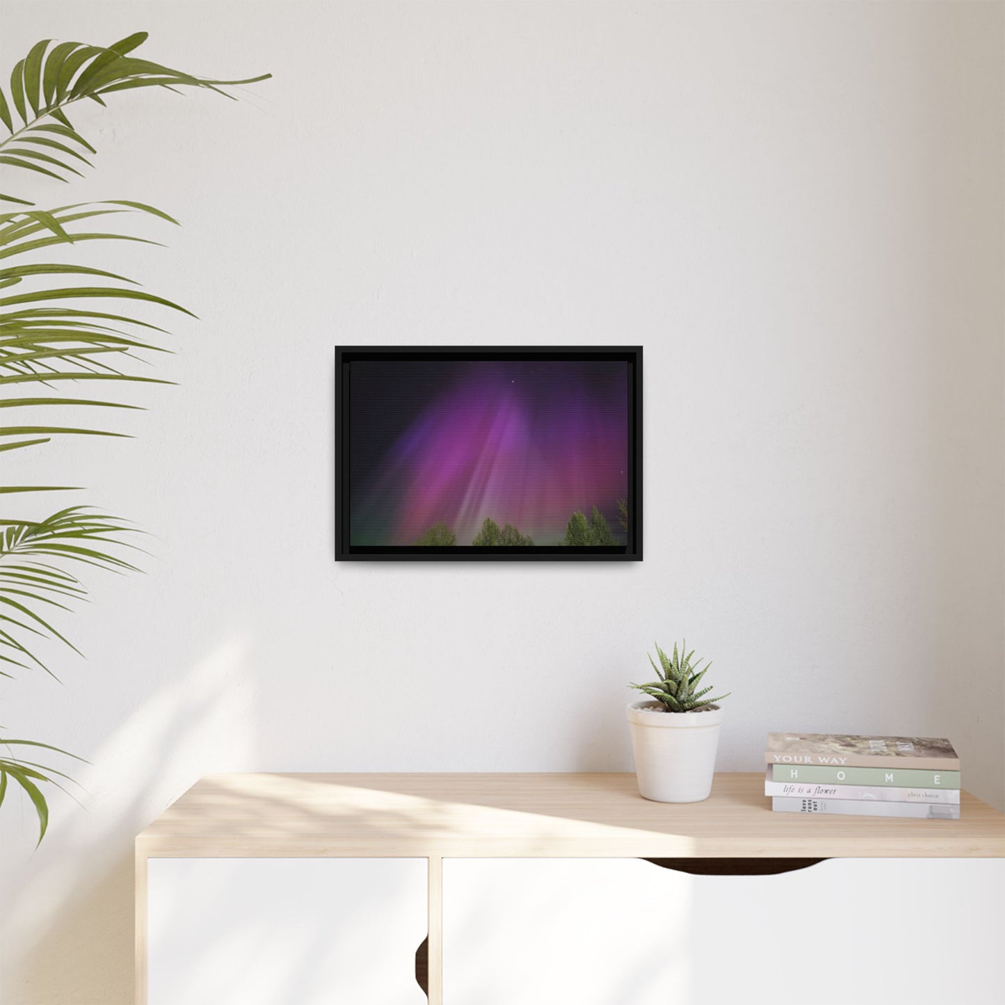 Quesnel BC northern lights Matte Canvas,