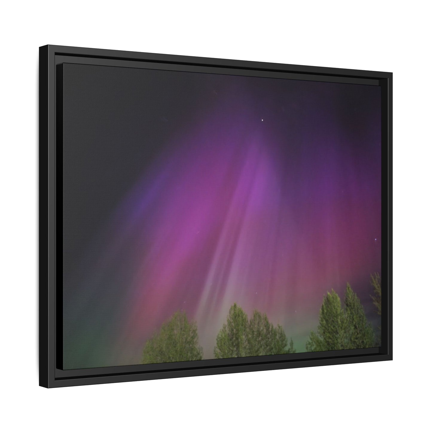 Quesnel BC northern lights Matte Canvas,