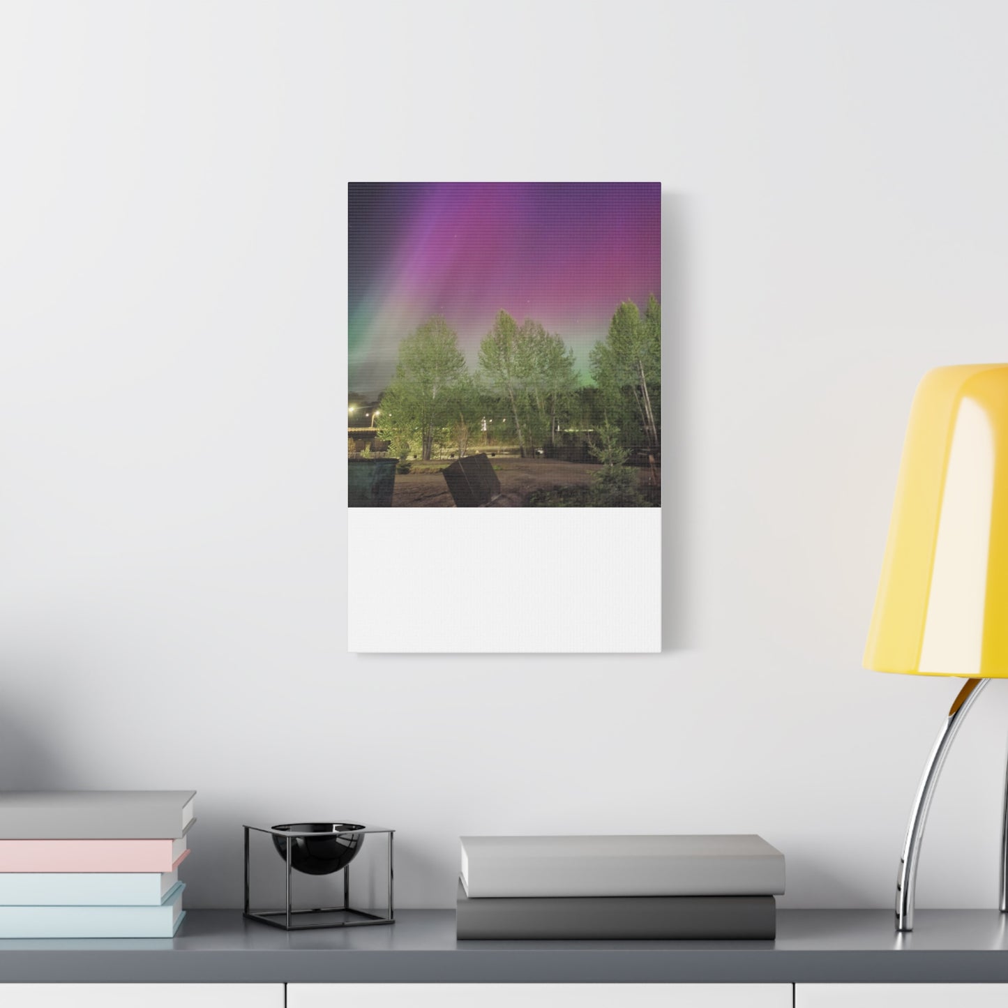 Quesnel BC northern lights 2 Matte Canvas
