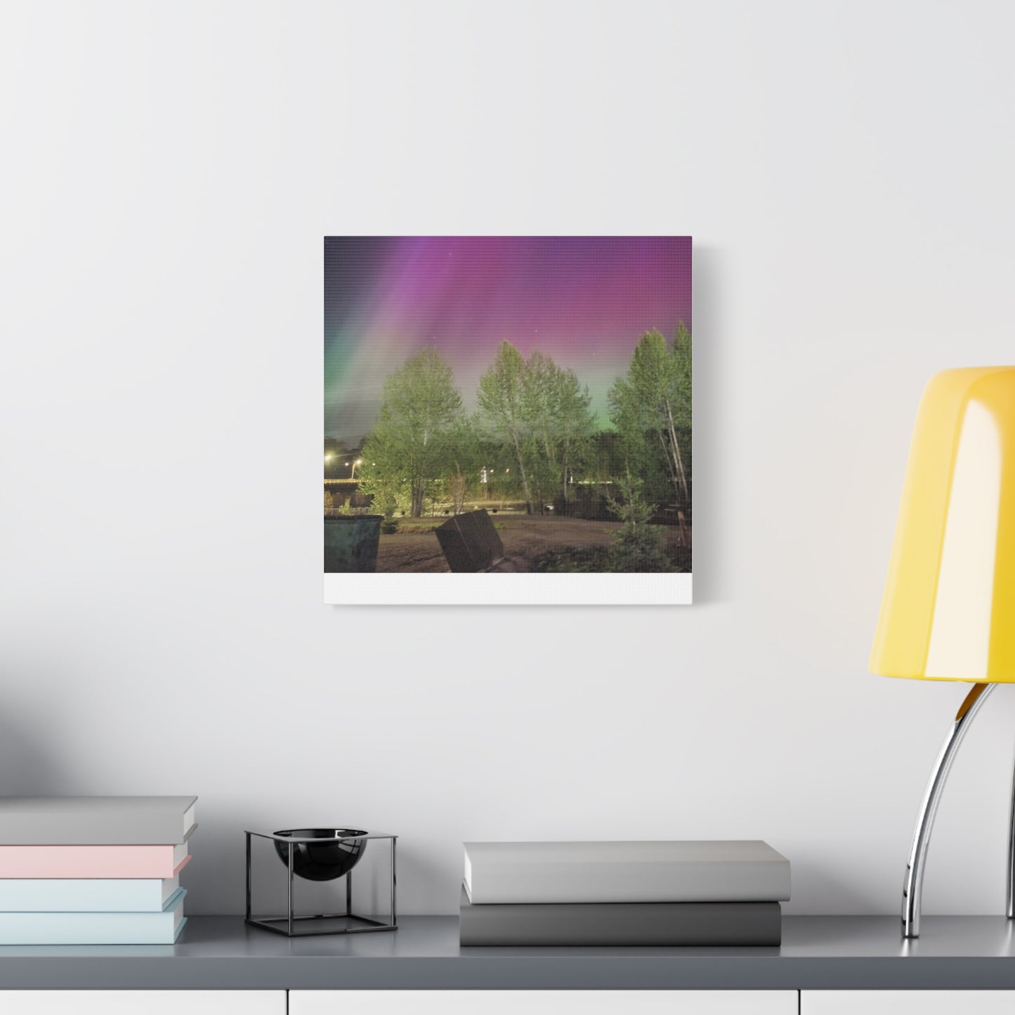 Quesnel BC northern lights 2 Matte Canvas