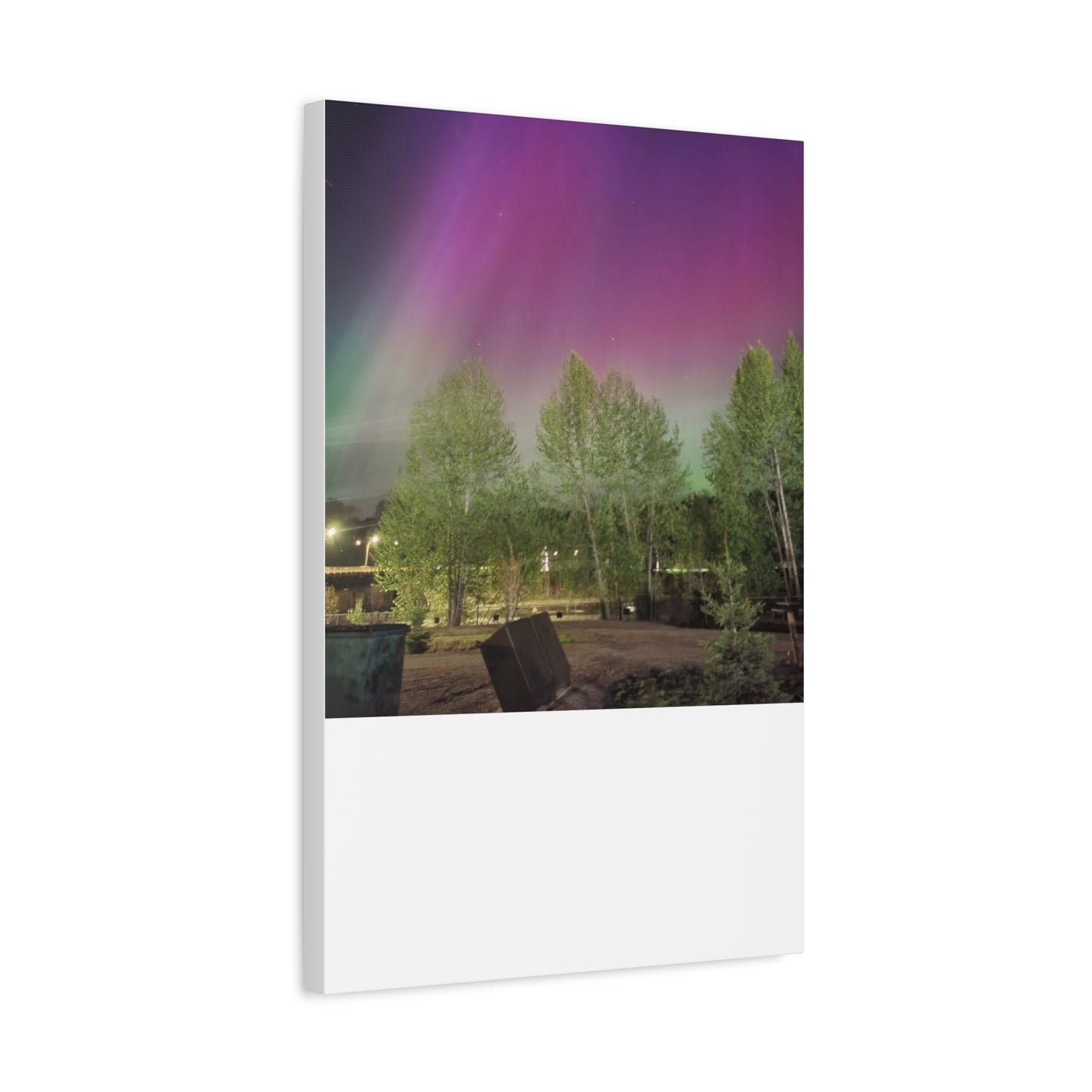 Quesnel BC northern lights 2 Matte Canvas