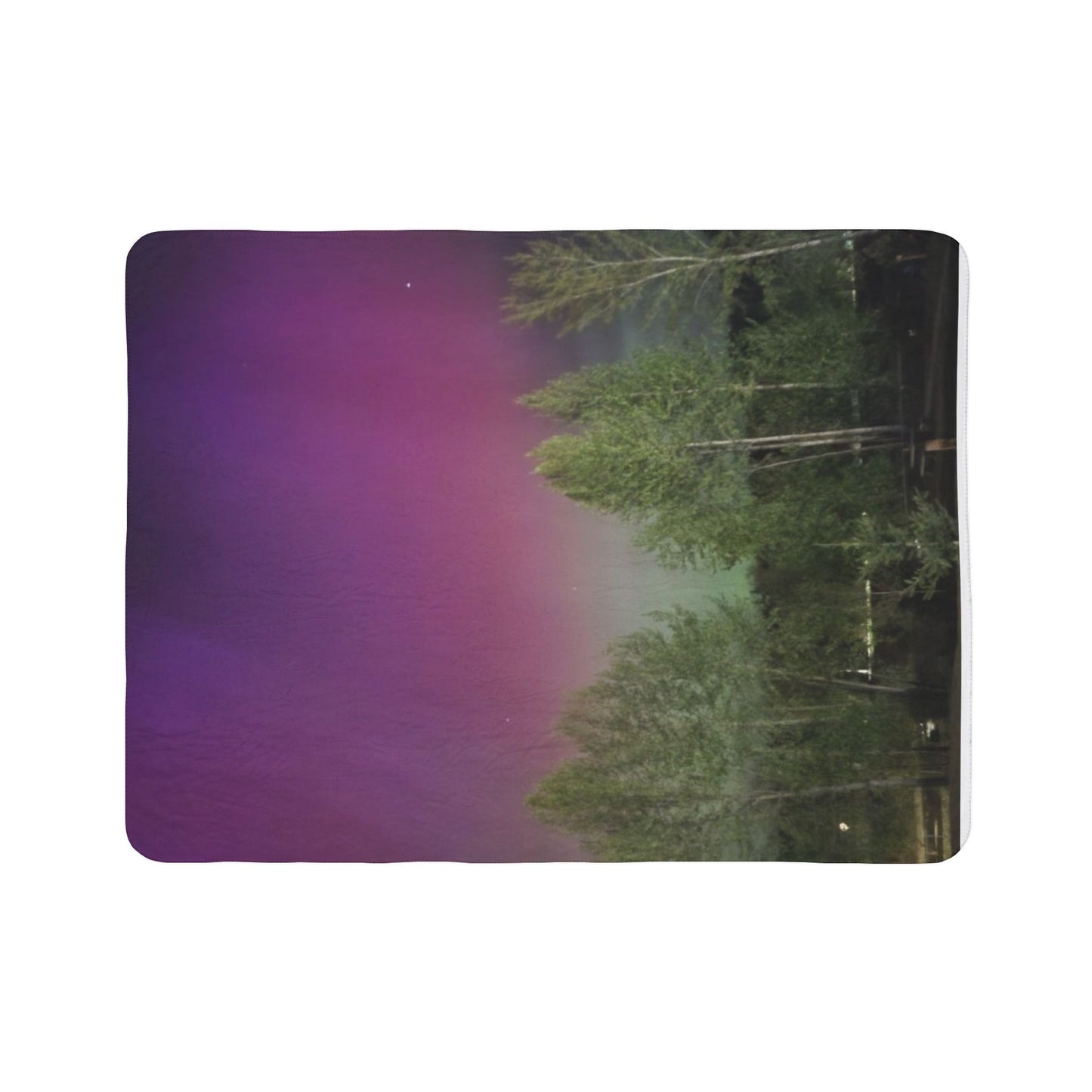 northern lights Fleece Sherpa Blanket