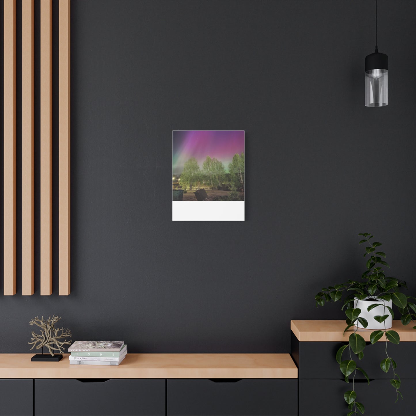 Quesnel BC northern lights 2 Matte Canvas