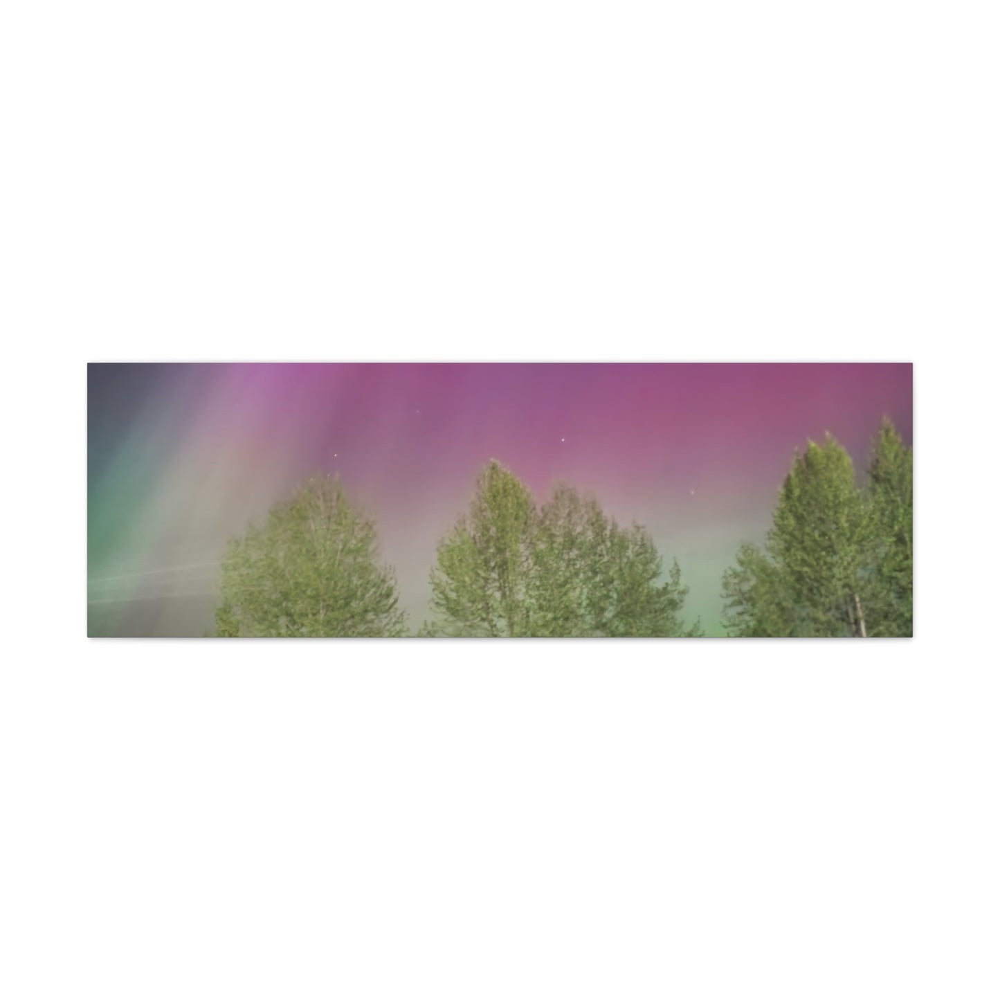 Quesnel BC northern lights 2 Matte Canvas