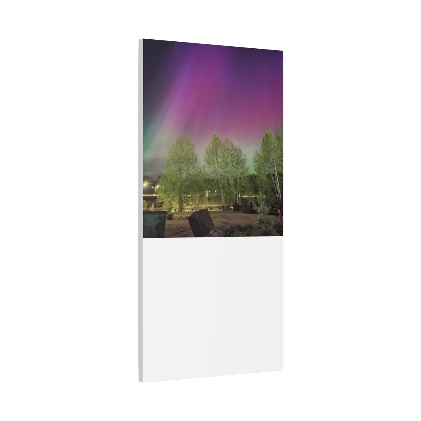 Quesnel BC northern lights 2 Matte Canvas