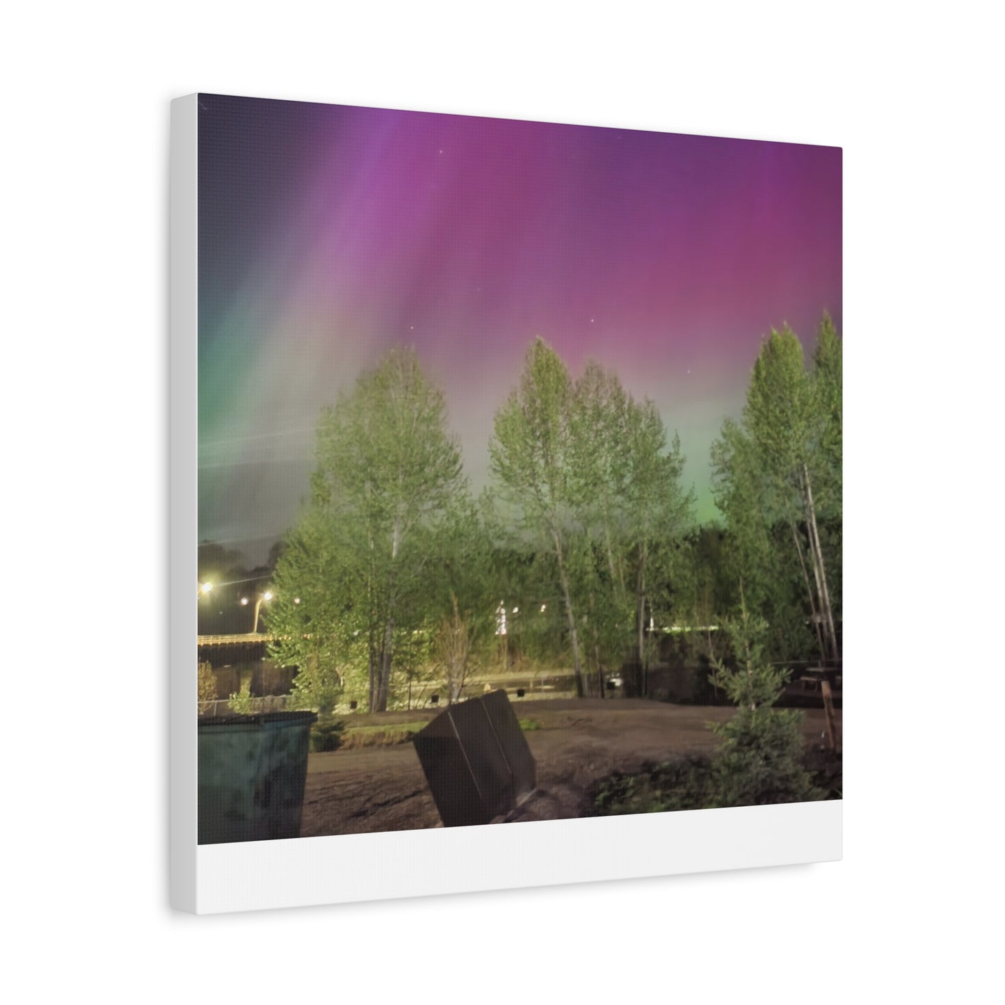 Quesnel BC northern lights 2 Matte Canvas