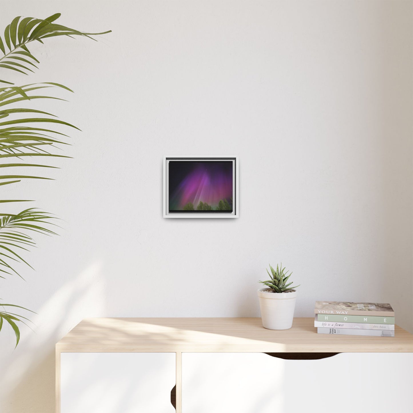 Quesnel BC northern lights Matte Canvas,