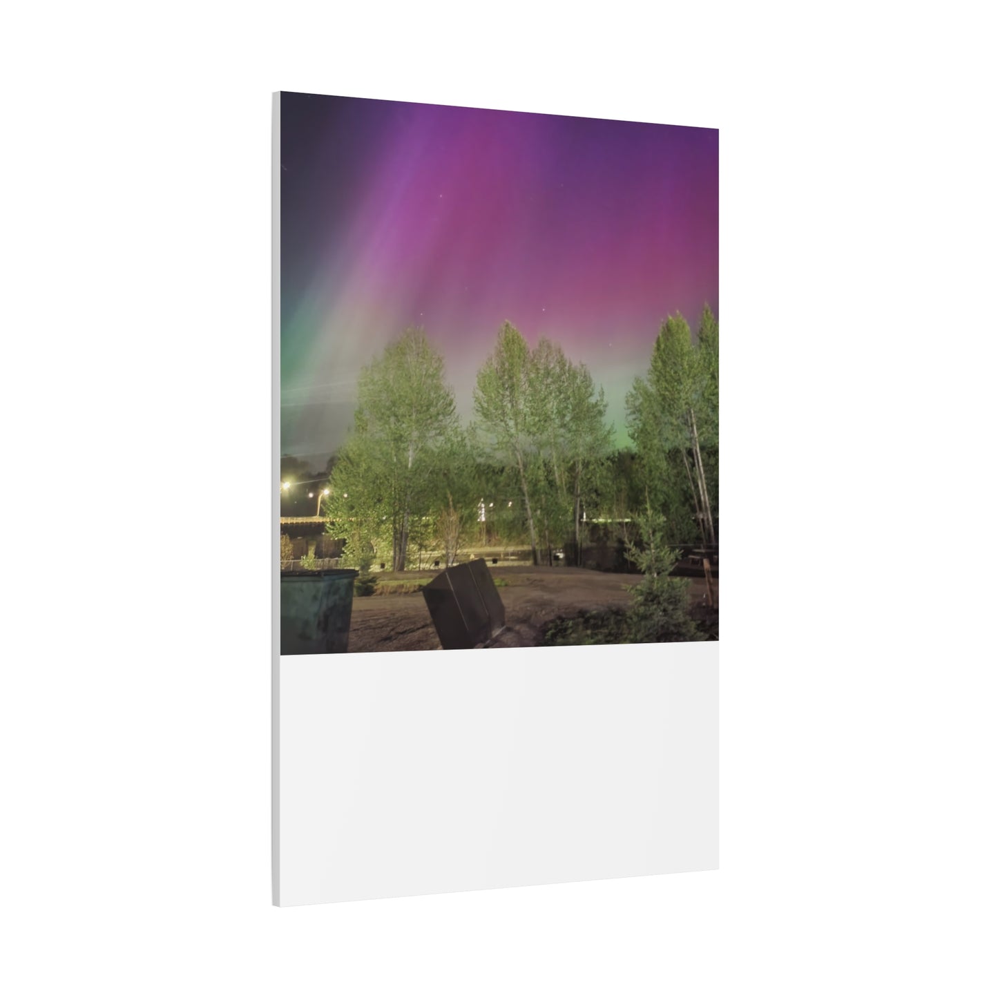 Quesnel BC northern lights 2 Matte Canvas