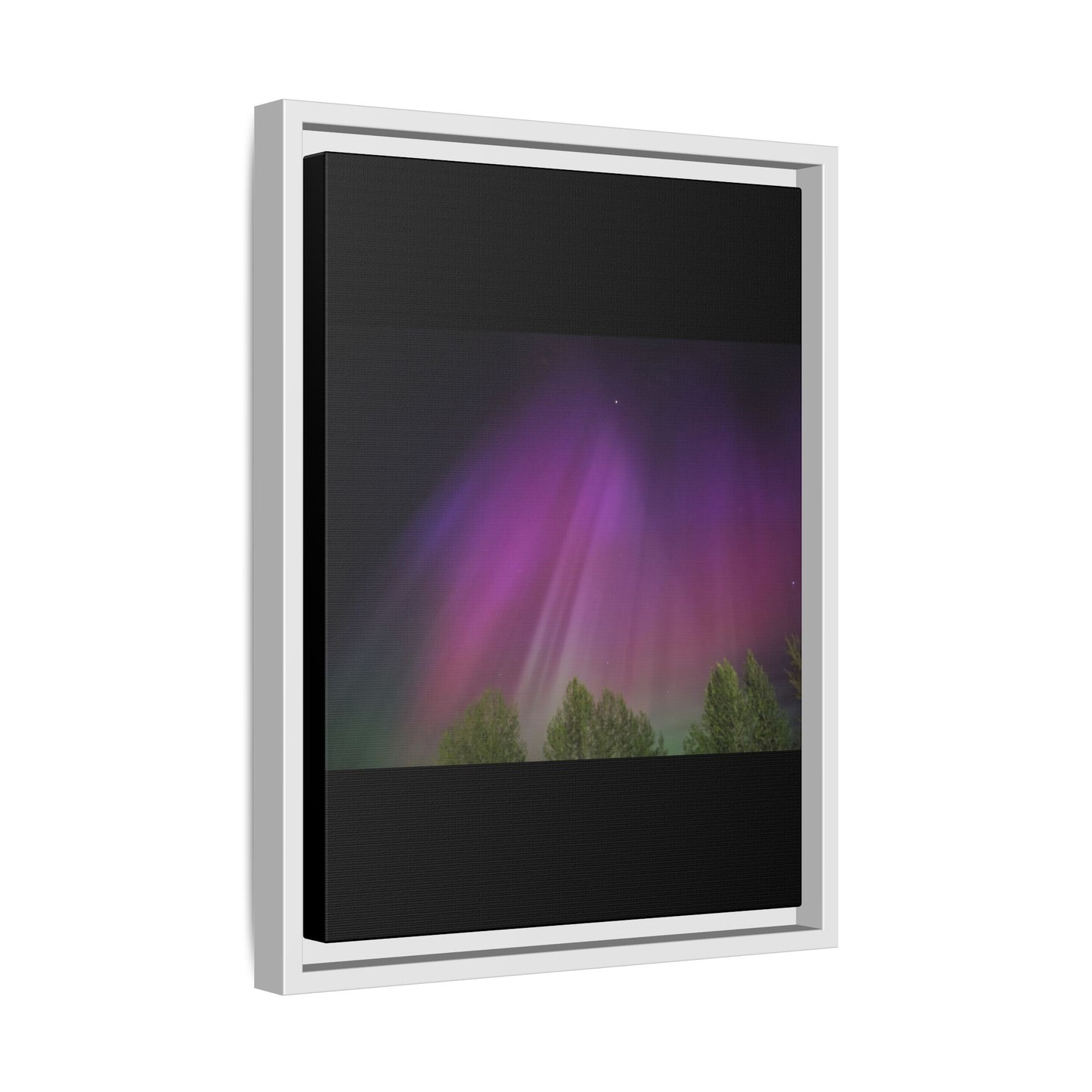 Quesnel BC northern lights Matte Canvas,