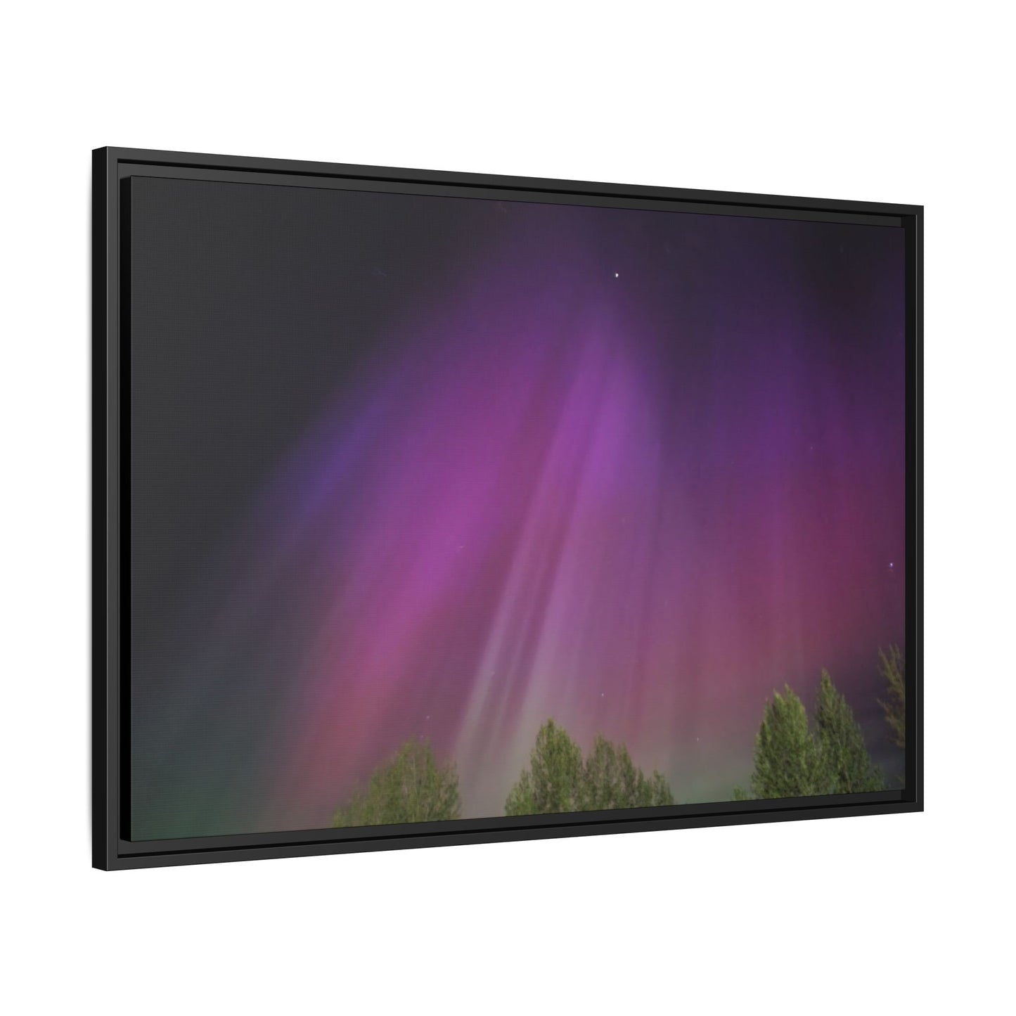 Quesnel BC northern lights Matte Canvas,