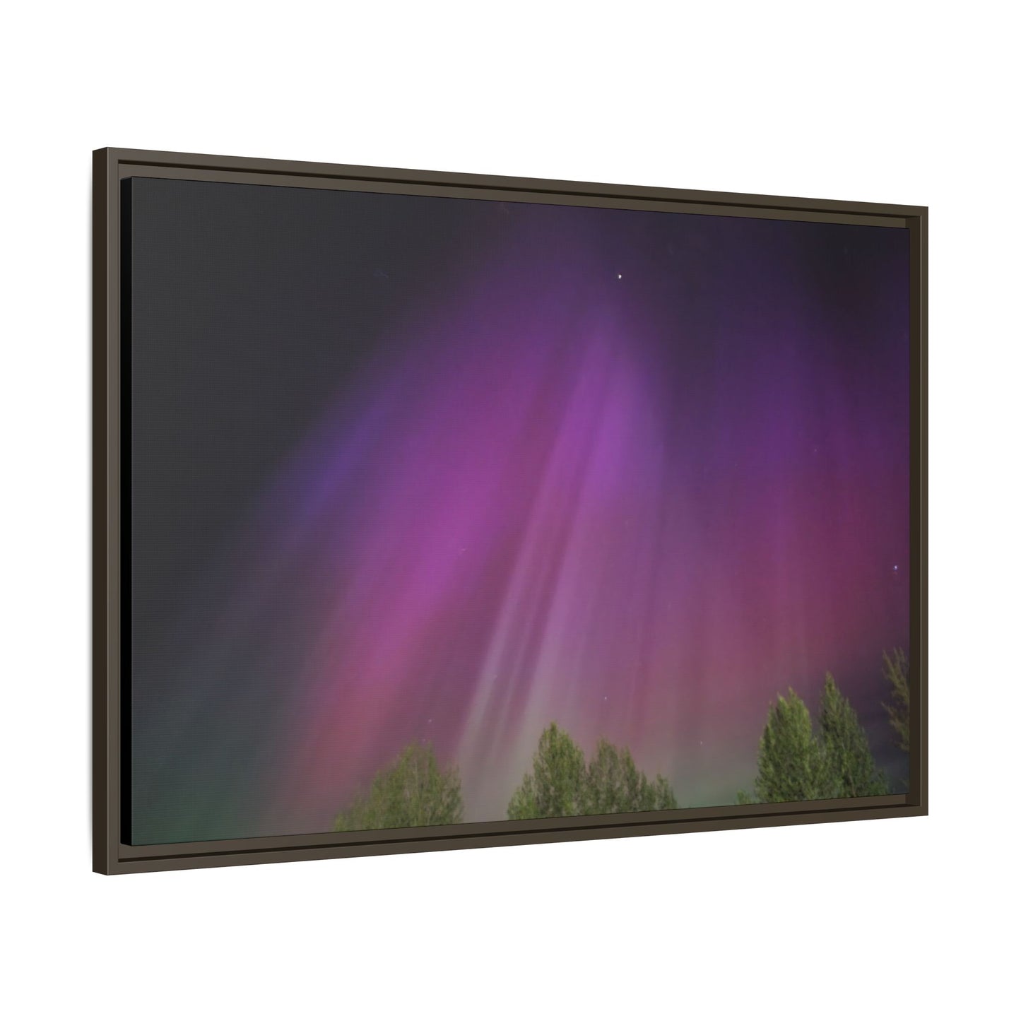 Quesnel BC northern lights Matte Canvas,
