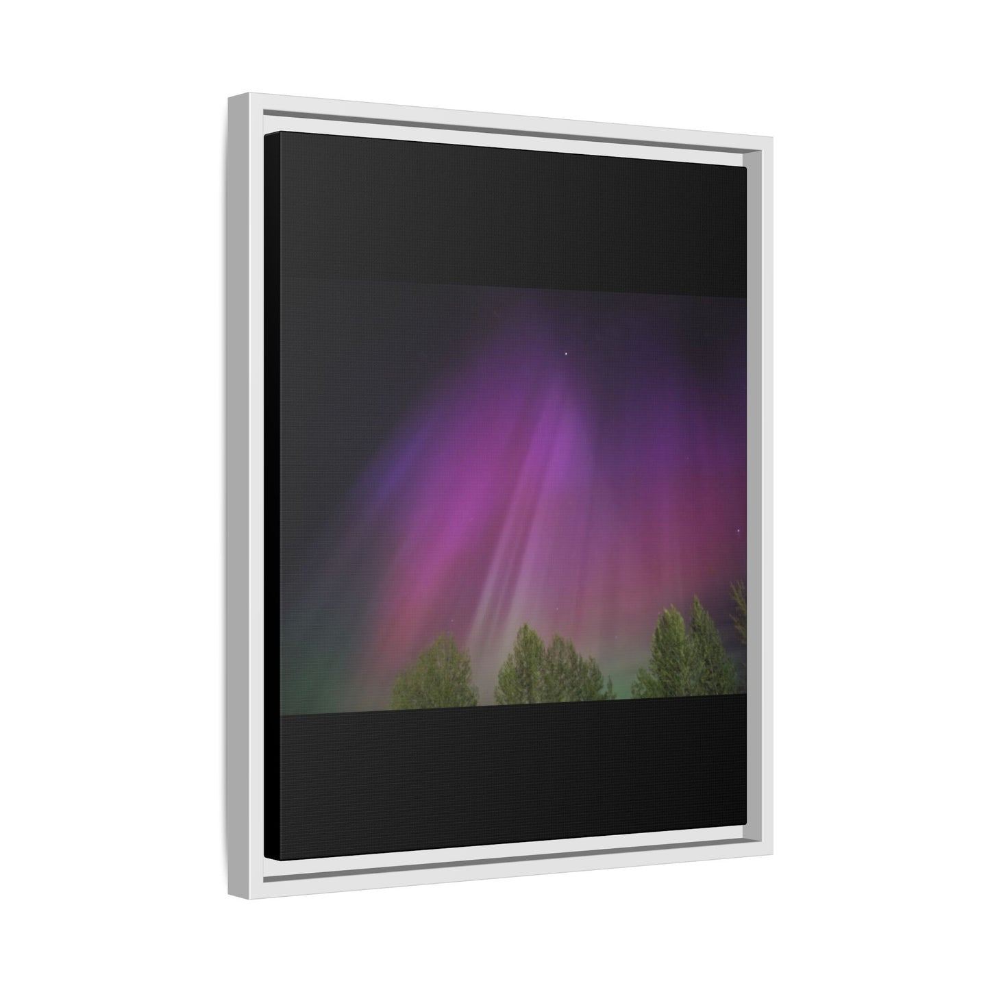 Quesnel BC northern lights Matte Canvas,