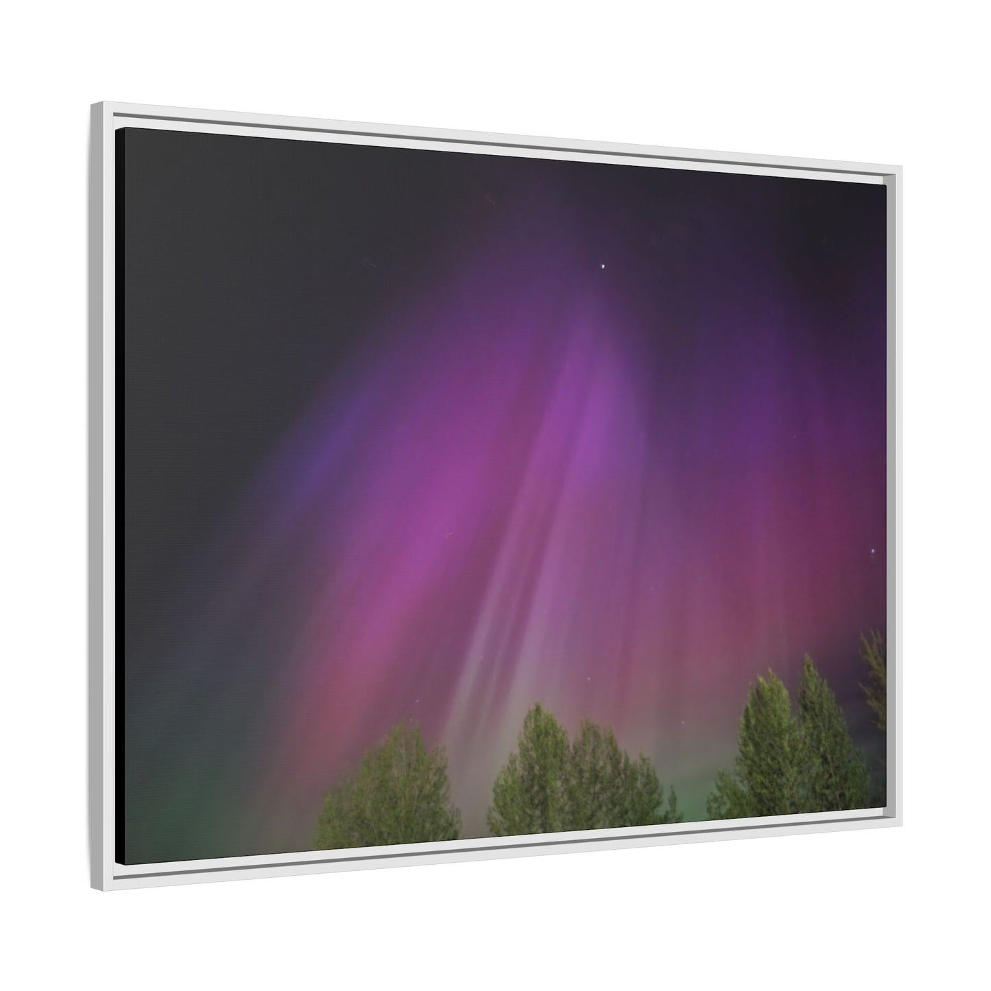 Quesnel BC northern lights Matte Canvas,