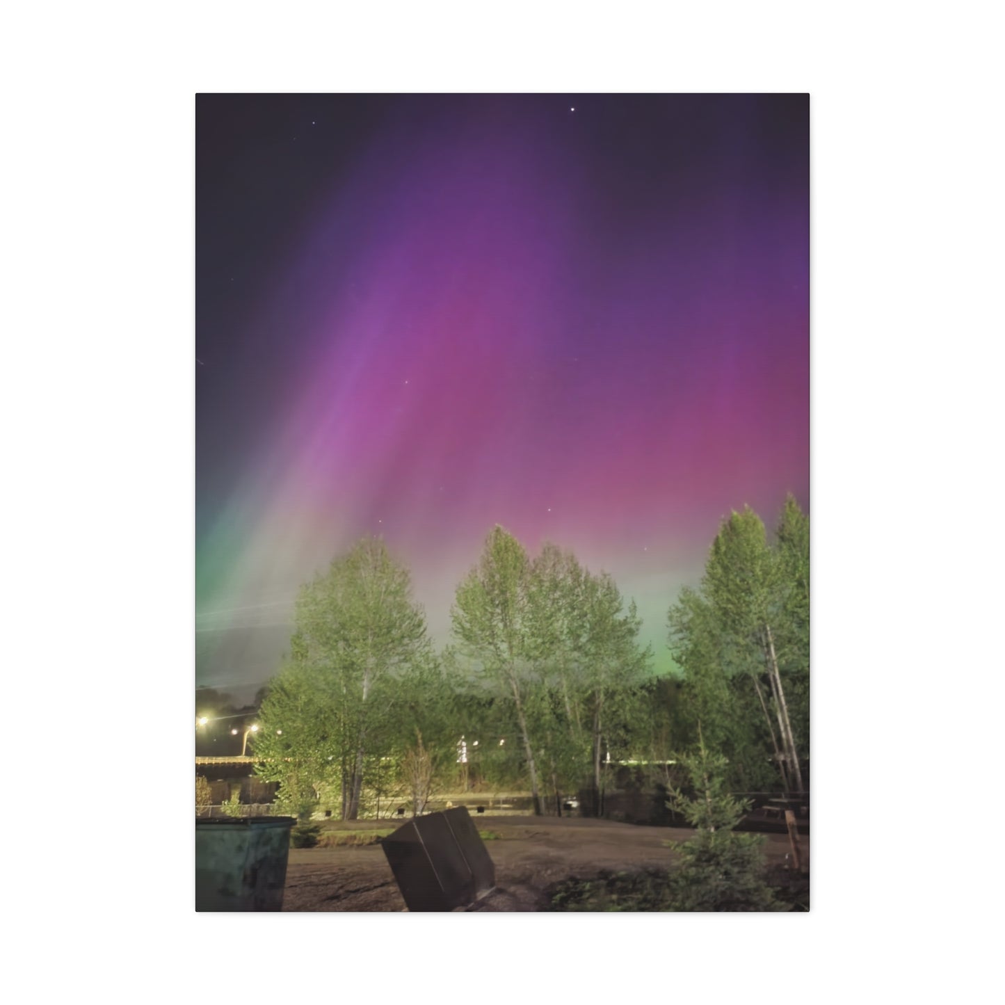 Quesnel downtown rv park BC aurora's Canvas Gallery Wraps