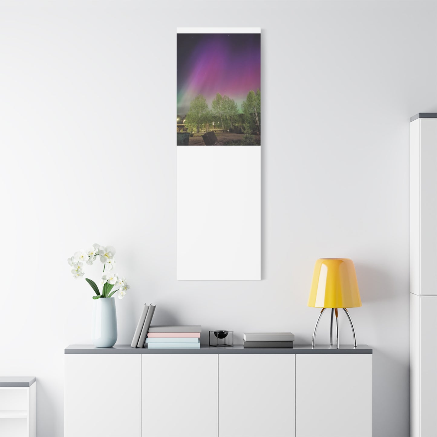 Quesnel BC northern lights 2 Matte Canvas