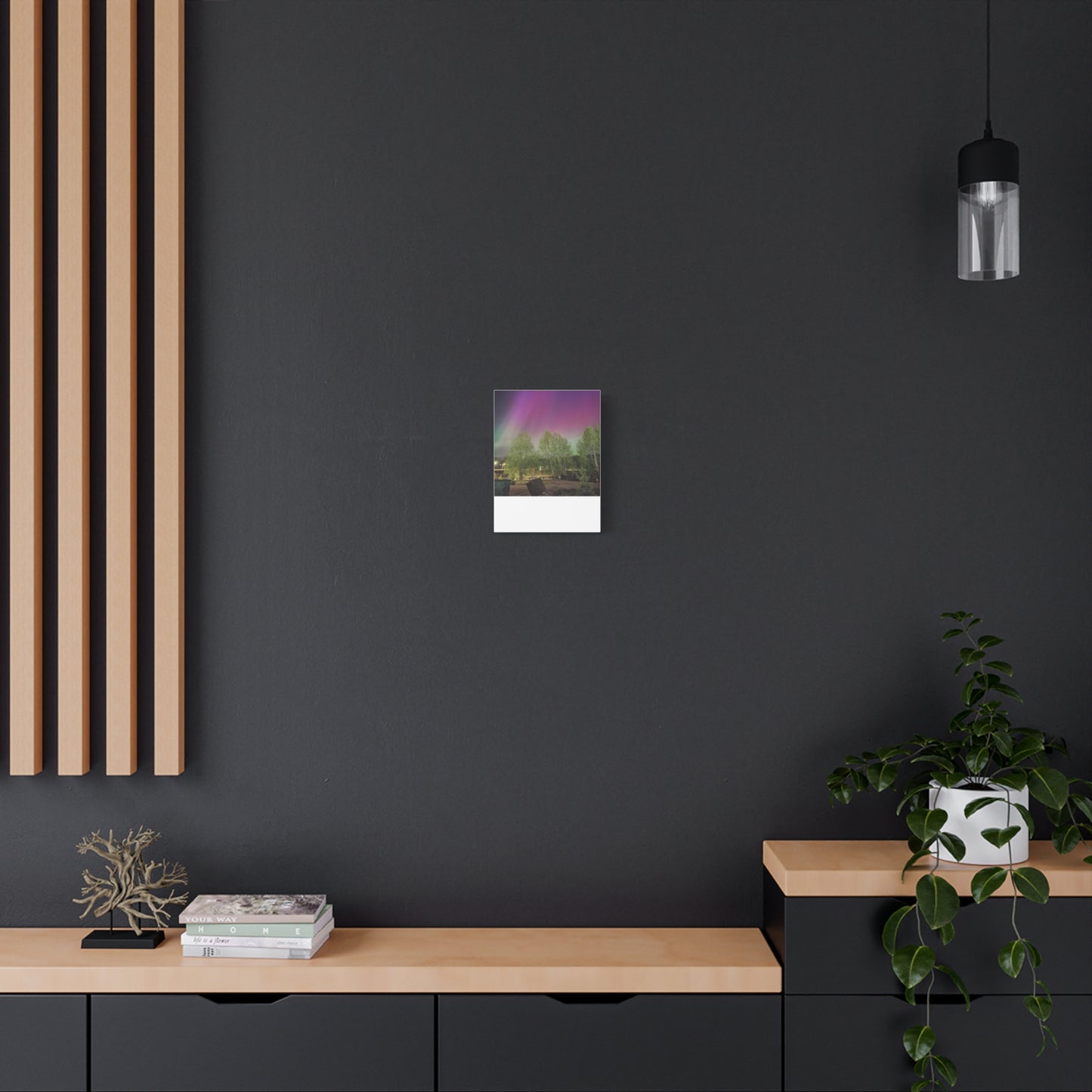 Quesnel BC northern lights 2 Matte Canvas