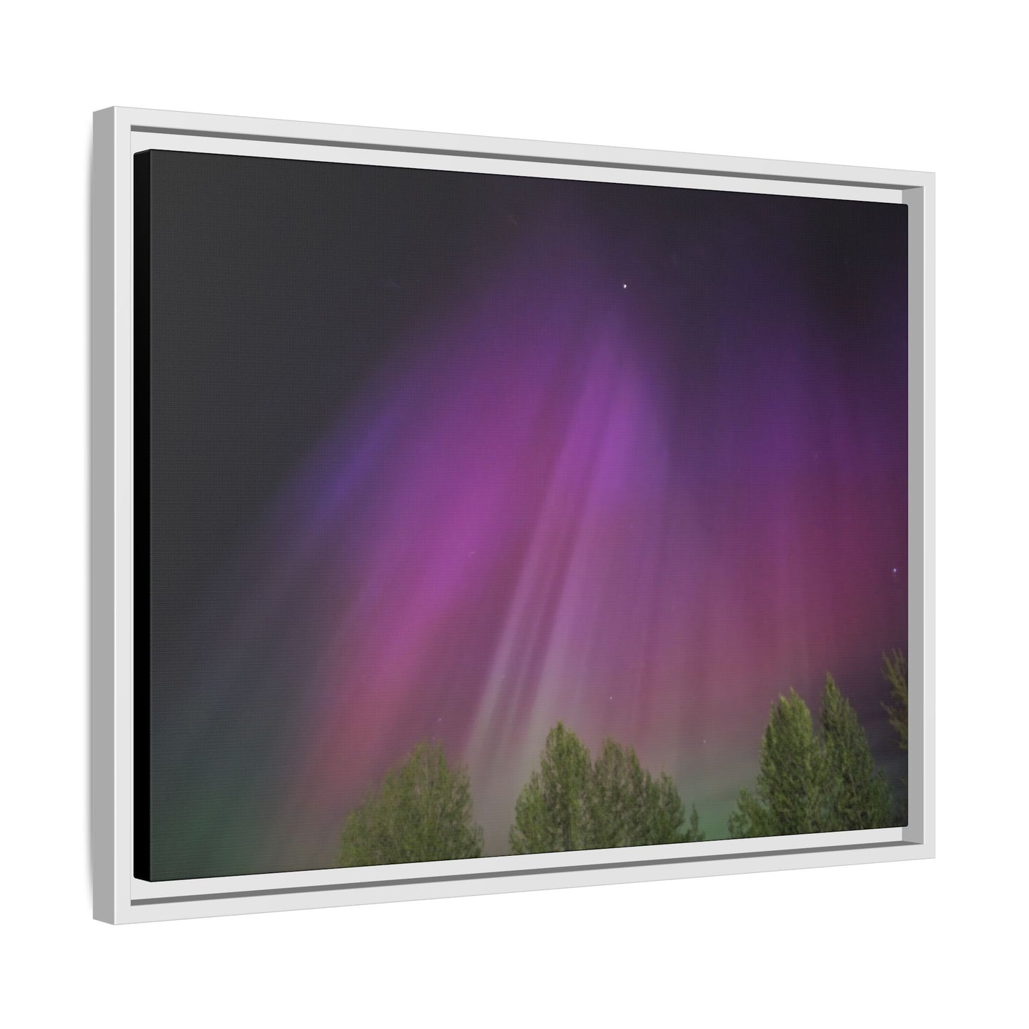 Quesnel BC northern lights Matte Canvas,