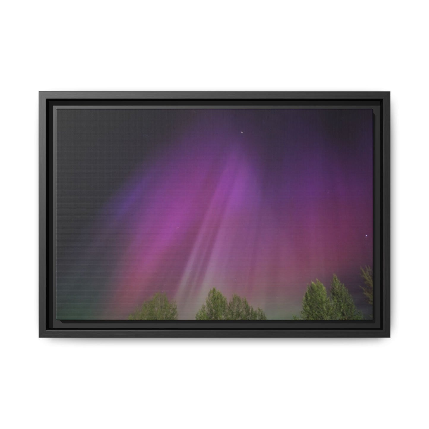 Quesnel BC northern lights Matte Canvas,