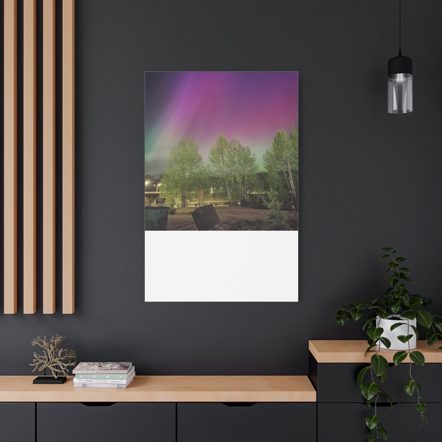 Quesnel BC northern lights 2 Matte Canvas