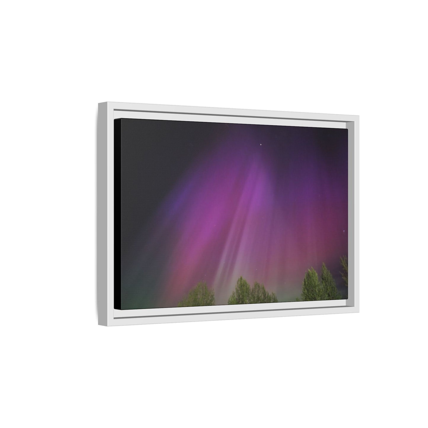 Quesnel BC northern lights Matte Canvas,