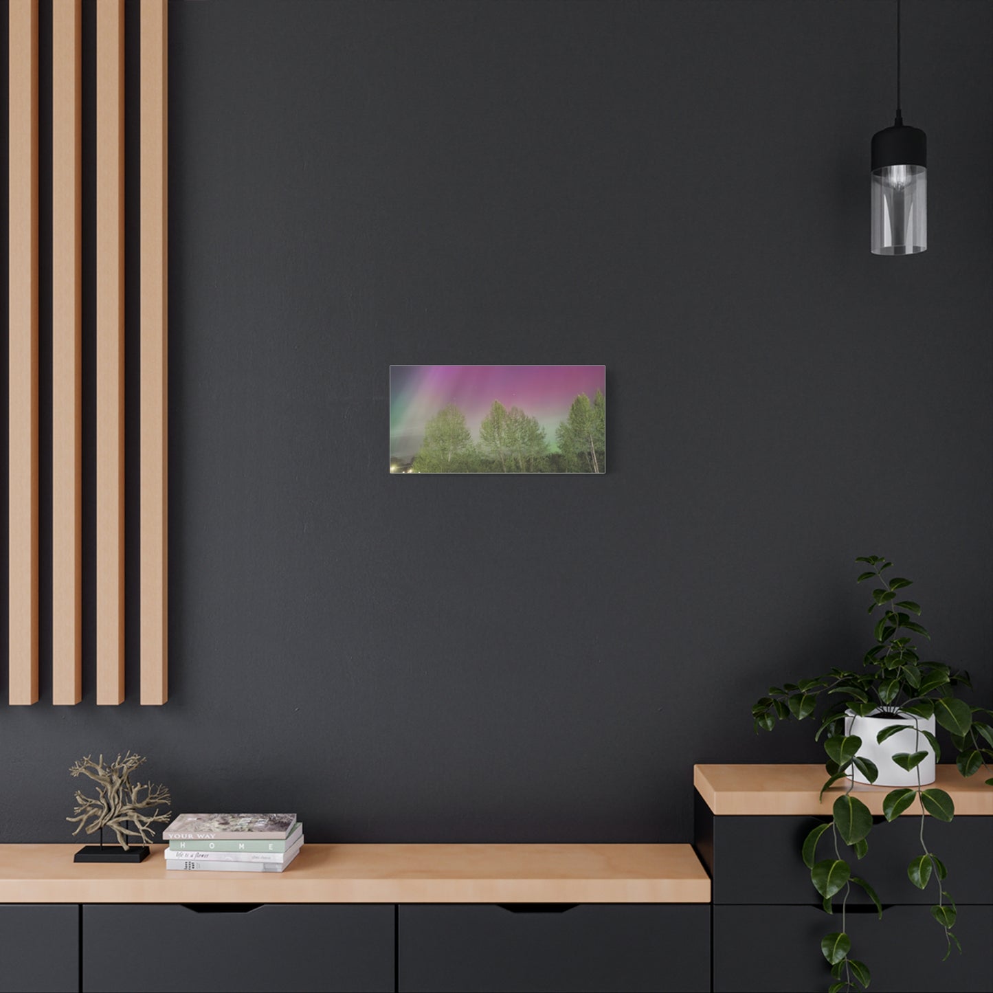 Quesnel BC northern lights 2 Matte Canvas