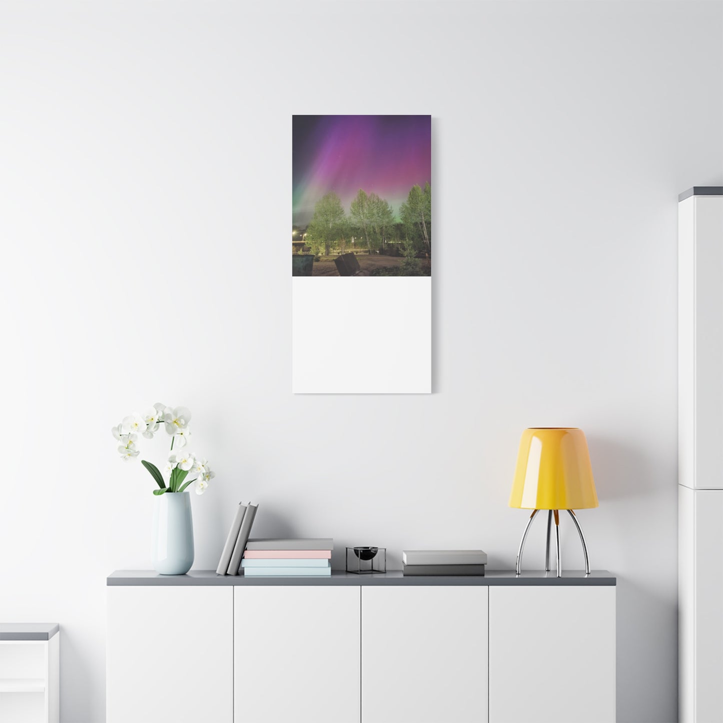 Quesnel BC northern lights 2 Matte Canvas
