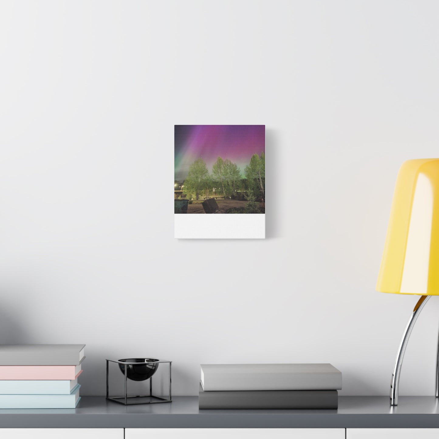 Quesnel BC northern lights 2 Matte Canvas