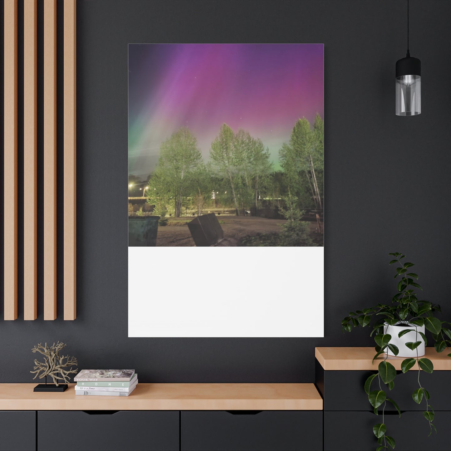 Quesnel BC northern lights 2 Matte Canvas