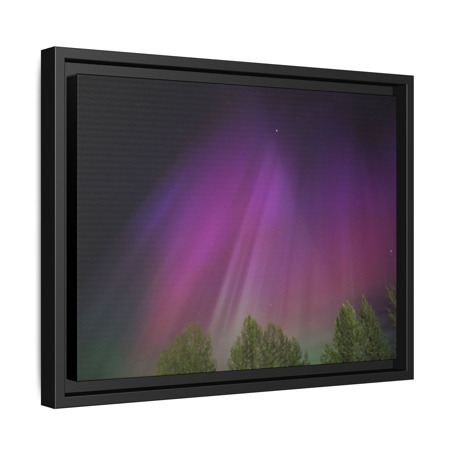 Quesnel BC northern lights Matte Canvas,
