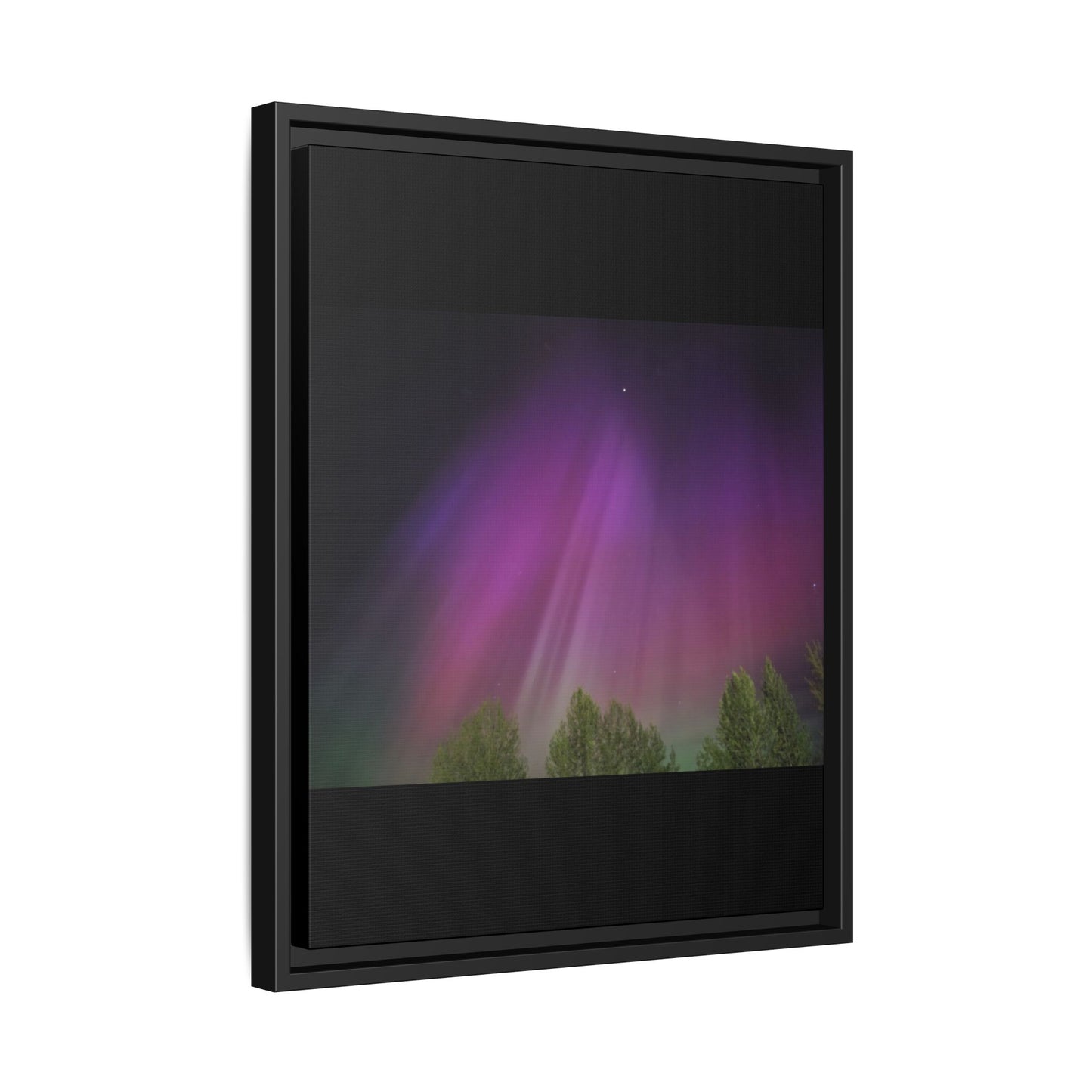 Quesnel BC northern lights Matte Canvas,