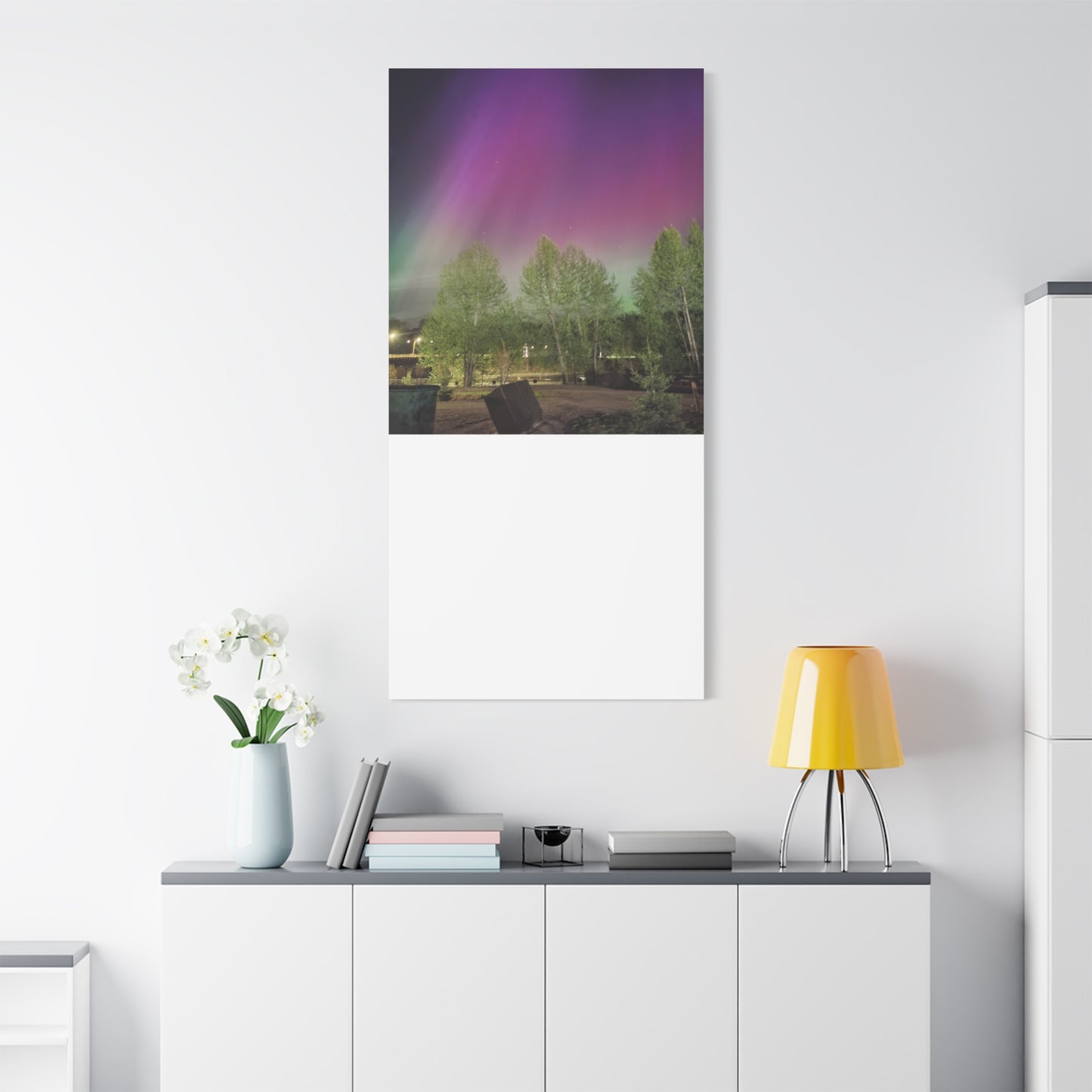 Quesnel BC northern lights 2 Matte Canvas