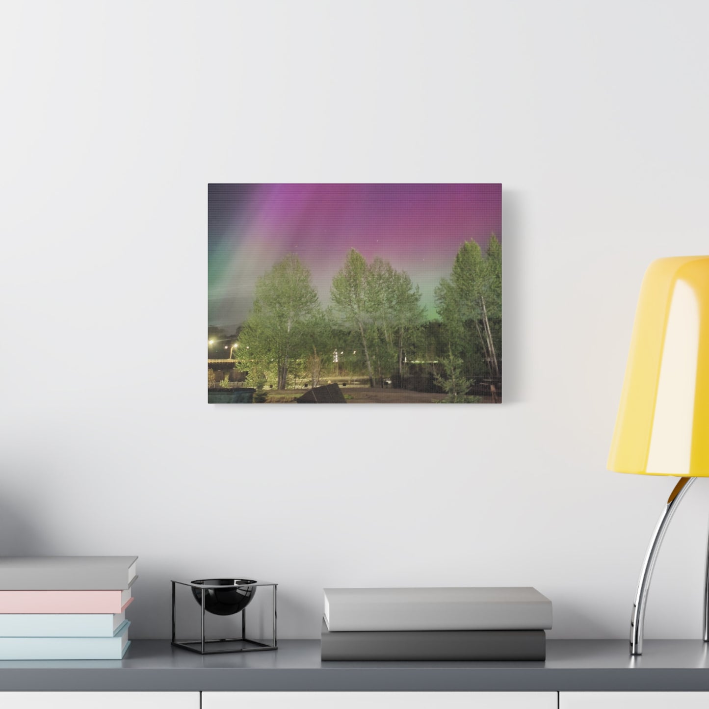 Quesnel BC northern lights 2 Matte Canvas