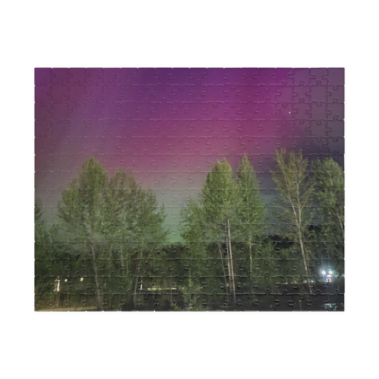 northern lights Quesnel BC Puzzle (110, 252, 520, 1014-piece)