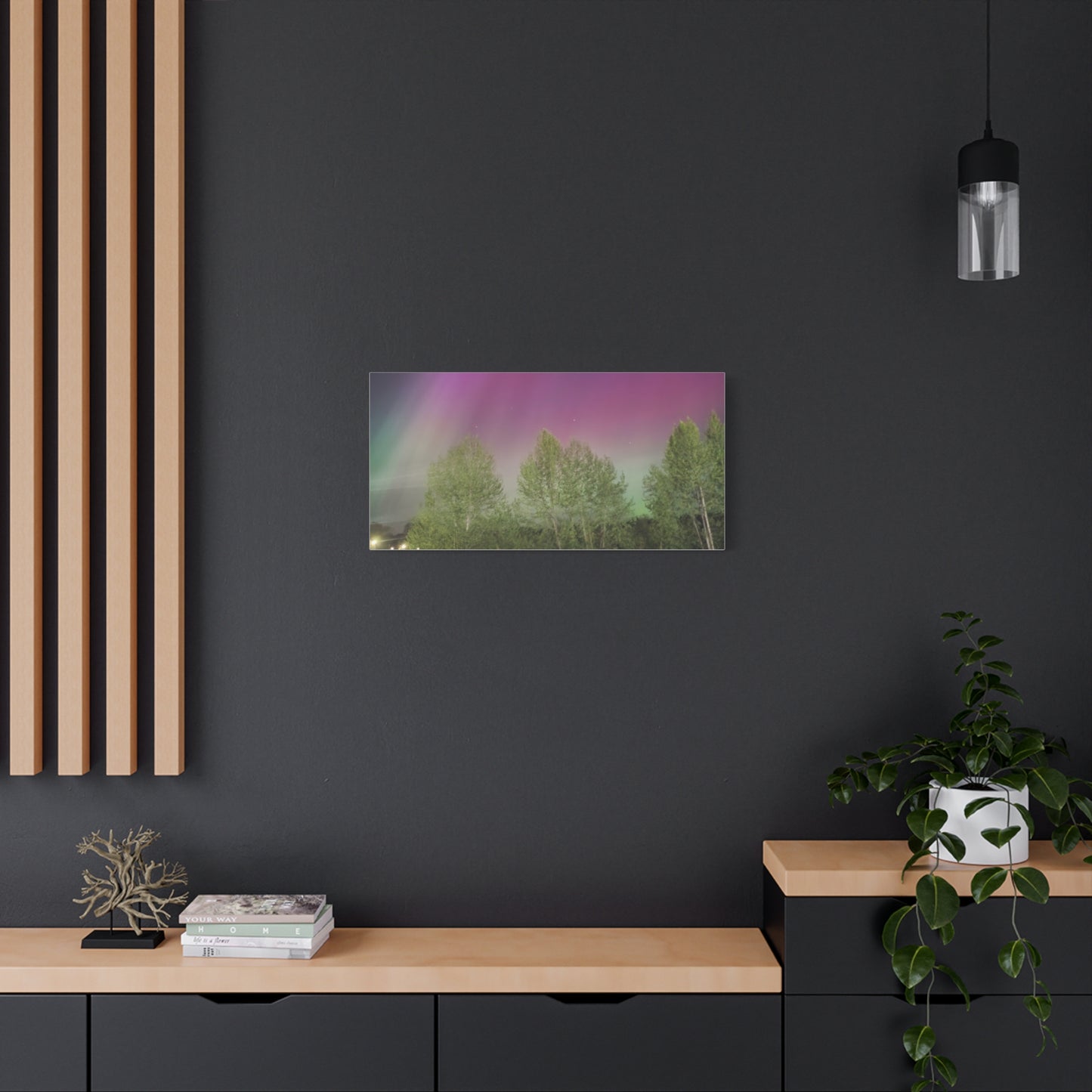 Quesnel BC northern lights 2 Matte Canvas