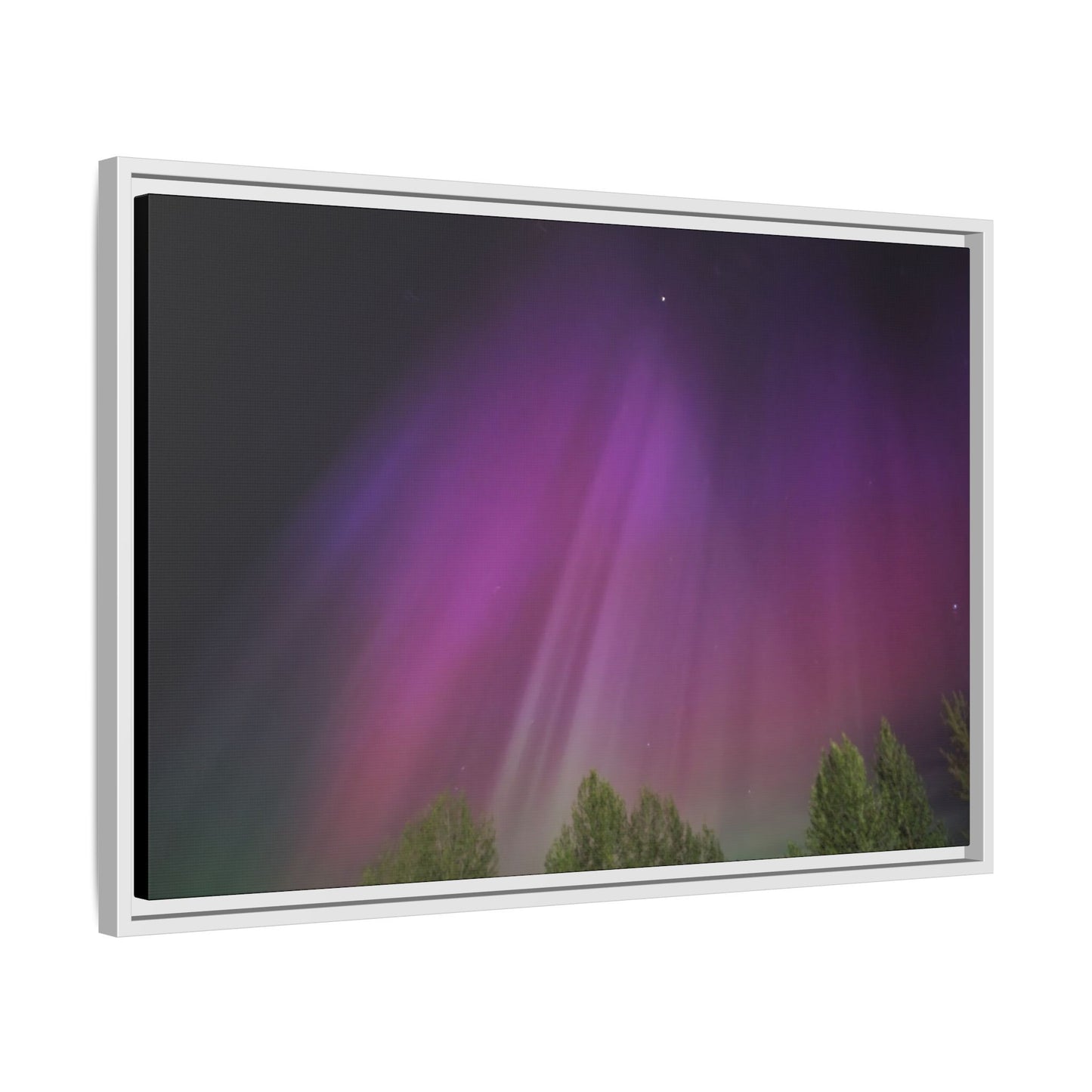Quesnel BC northern lights Matte Canvas,