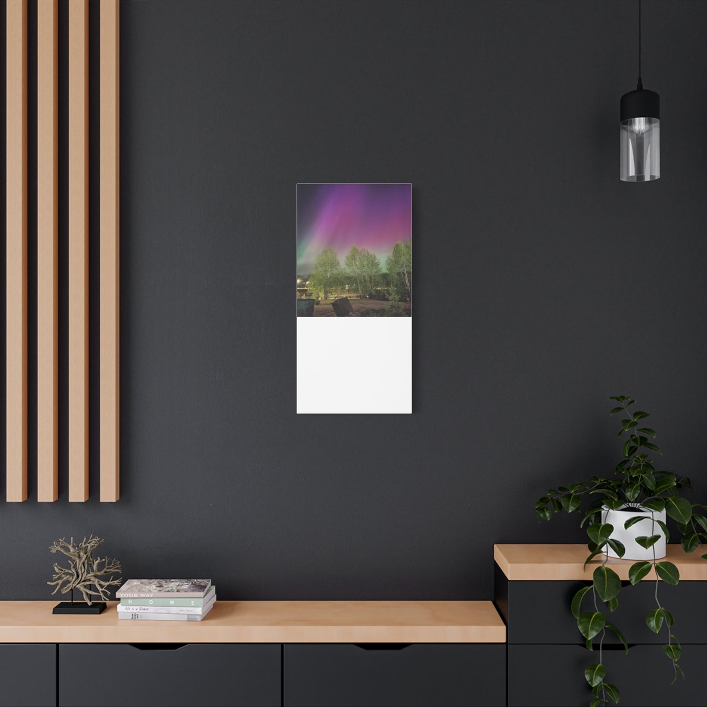 Quesnel BC northern lights 2 Matte Canvas