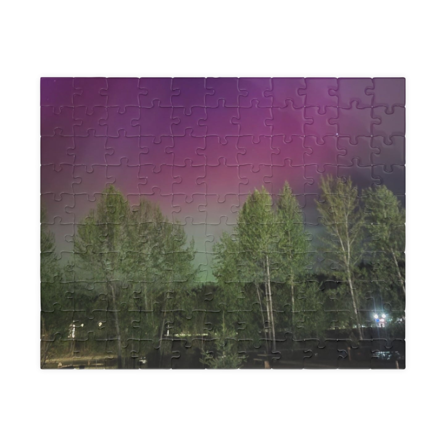 northern lights Quesnel BC Puzzle (110, 252, 520, 1014-piece)