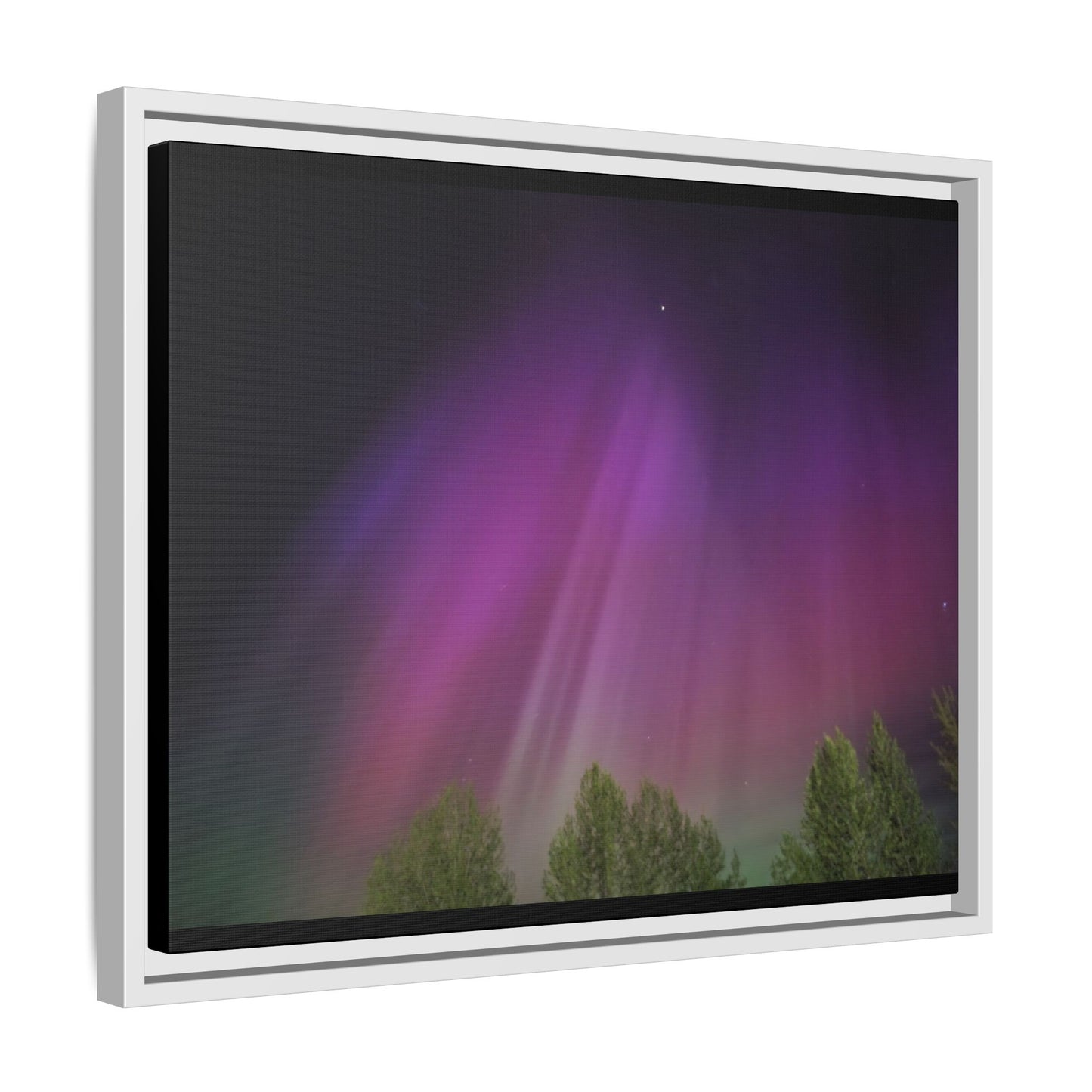 Quesnel BC northern lights Matte Canvas,