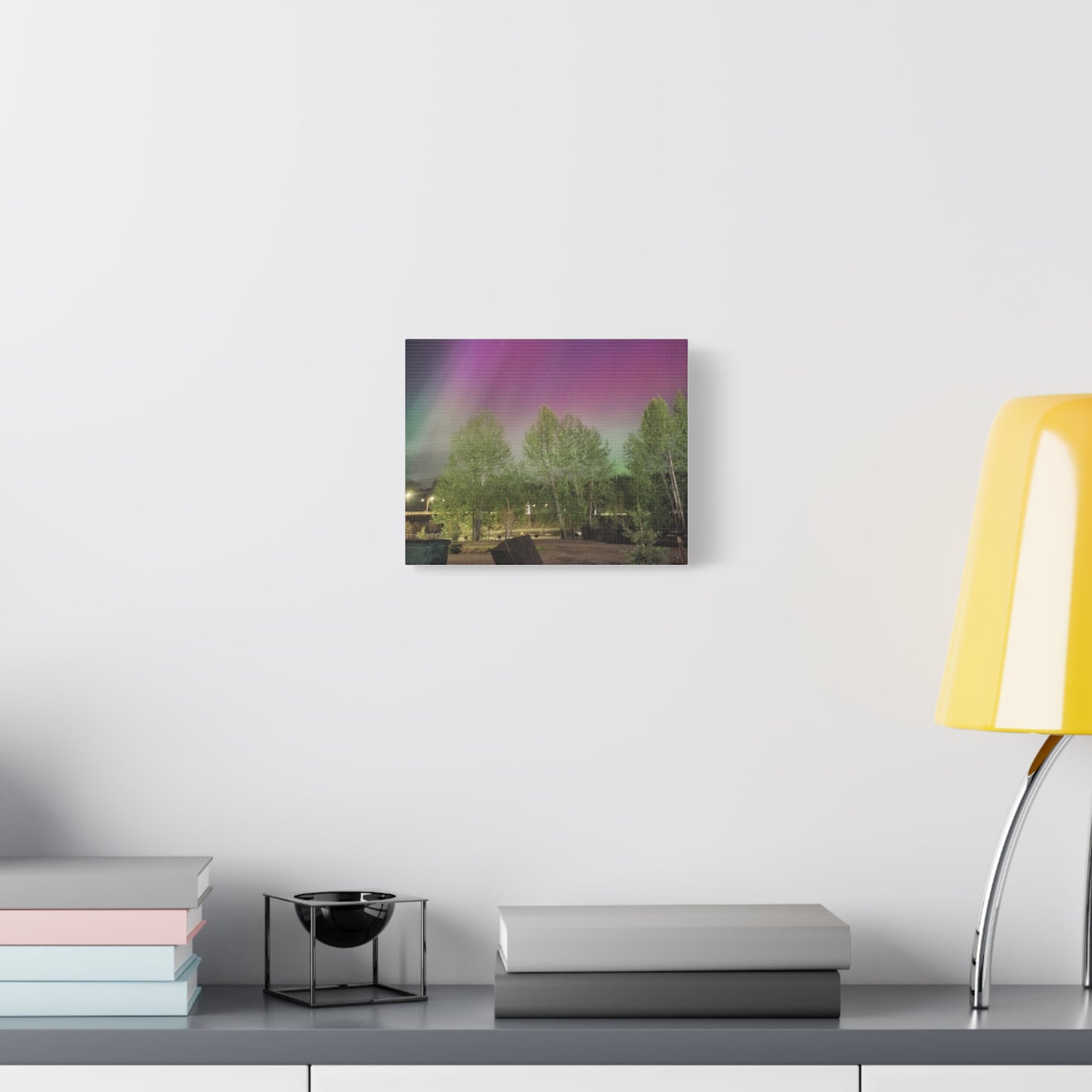 Quesnel BC northern lights 2 Matte Canvas