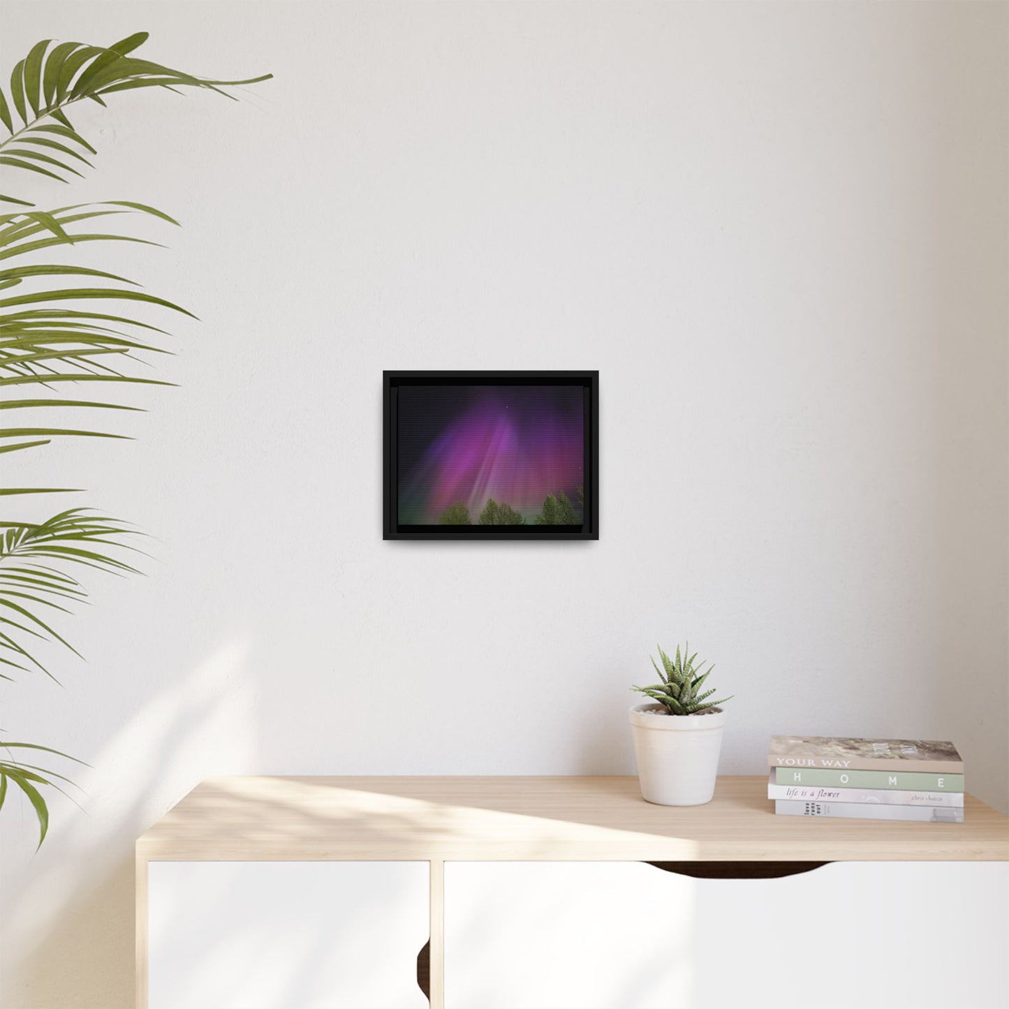 Quesnel BC northern lights Matte Canvas,