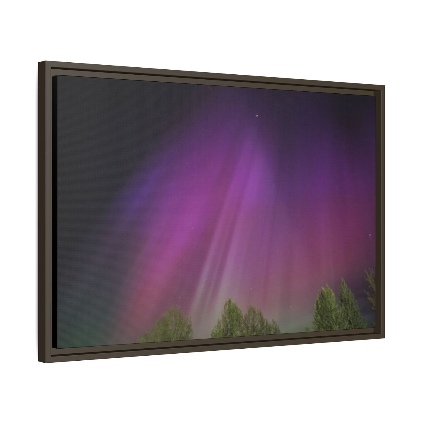 Quesnel BC northern lights Matte Canvas,