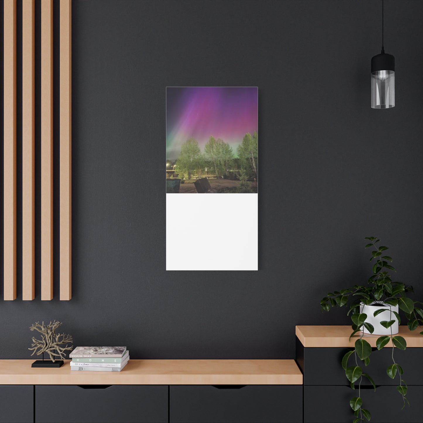 Quesnel BC northern lights 2 Matte Canvas