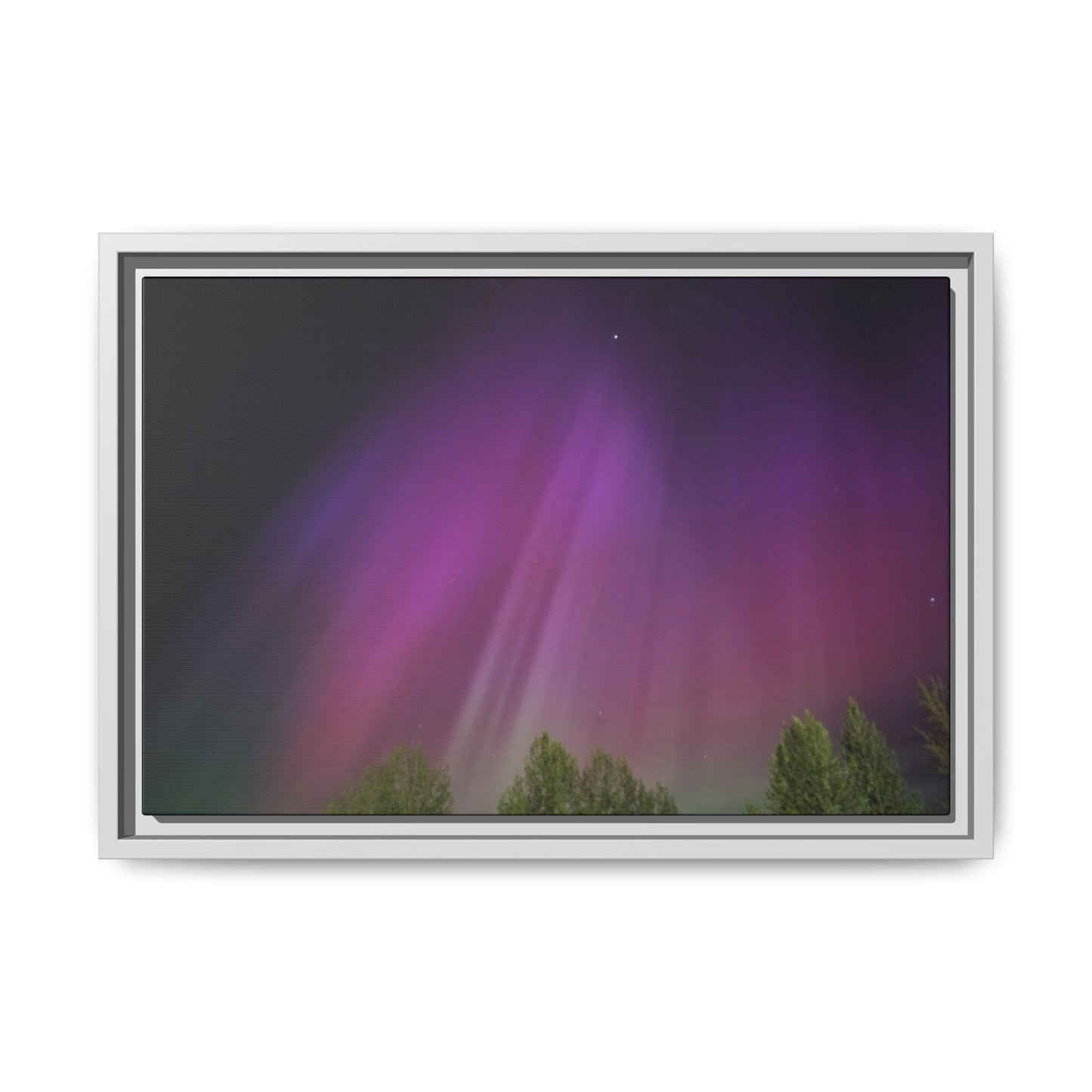 Quesnel BC northern lights Matte Canvas,